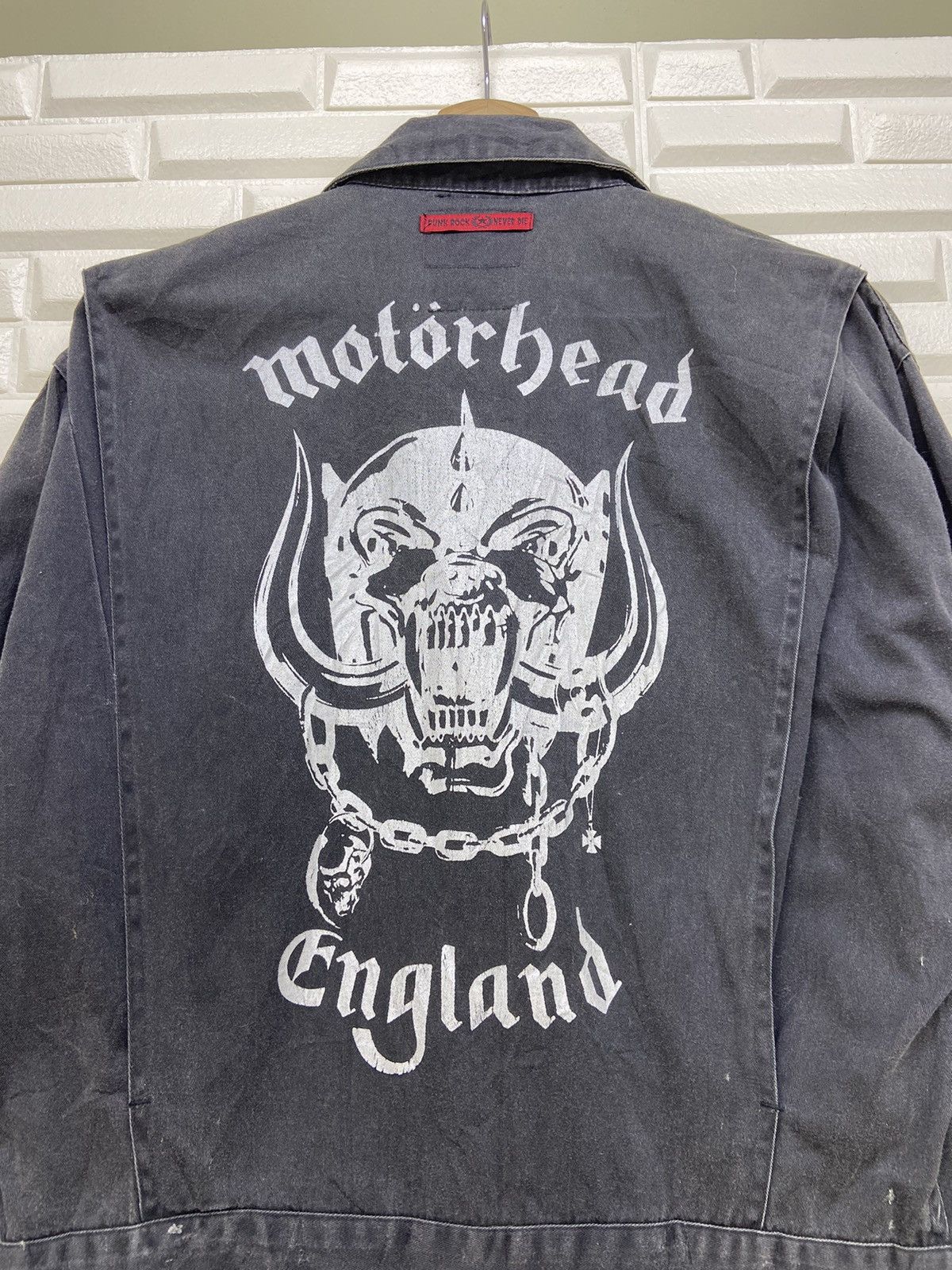 Band Tees Punk Rock Never Die Motorhead England Overall Size US 33 - 13 Thumbnail