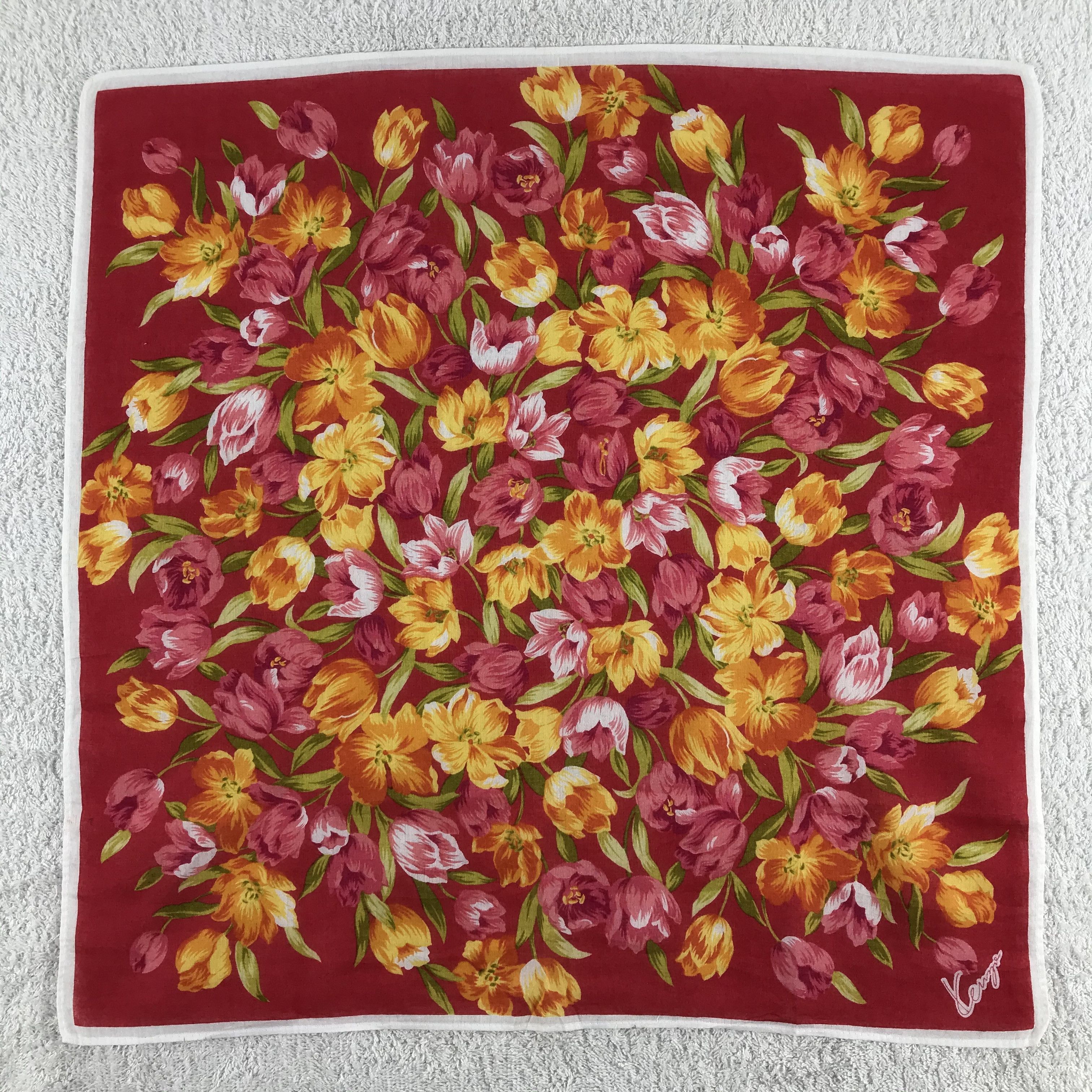 Kenzo × Vintage Kenzo Bandana / Handkerchief / Neckerchief - S137 Size ONE SIZE - 1 Thumbnail