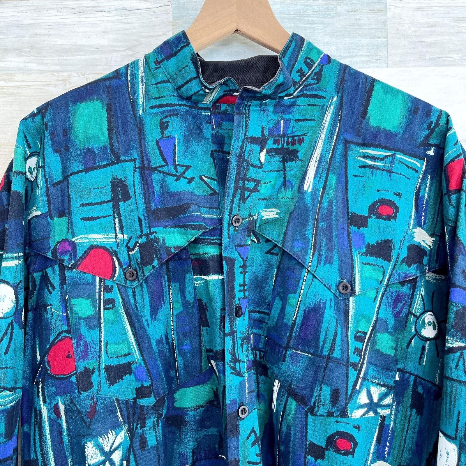 Roper Roper Vintage Western Rodeo Shirt Blue 90s Cowboy Mens Large Size US L / EU 52-54 / 3 - 2 Thumbnail