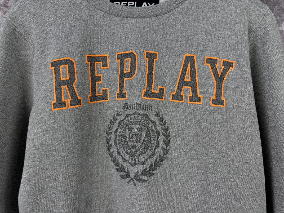 Replay Mens Replay Sweatshirt Logo Grey Pullover Size Large Size US L / EU 52-54 / 3 - 5 Thumbnail