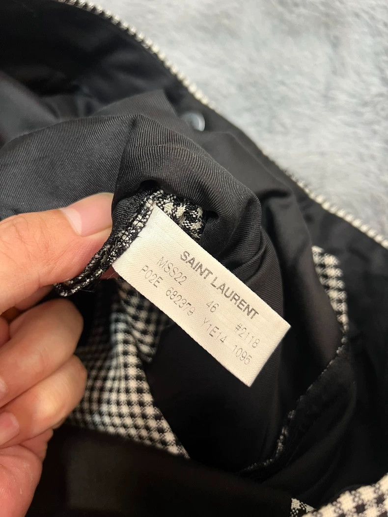 Saint Laurent Paris Saint Laurent Paris size US 46 Spring/Summer 22 Houndstoot Size US 30 / EU 46 - 4 Thumbnail