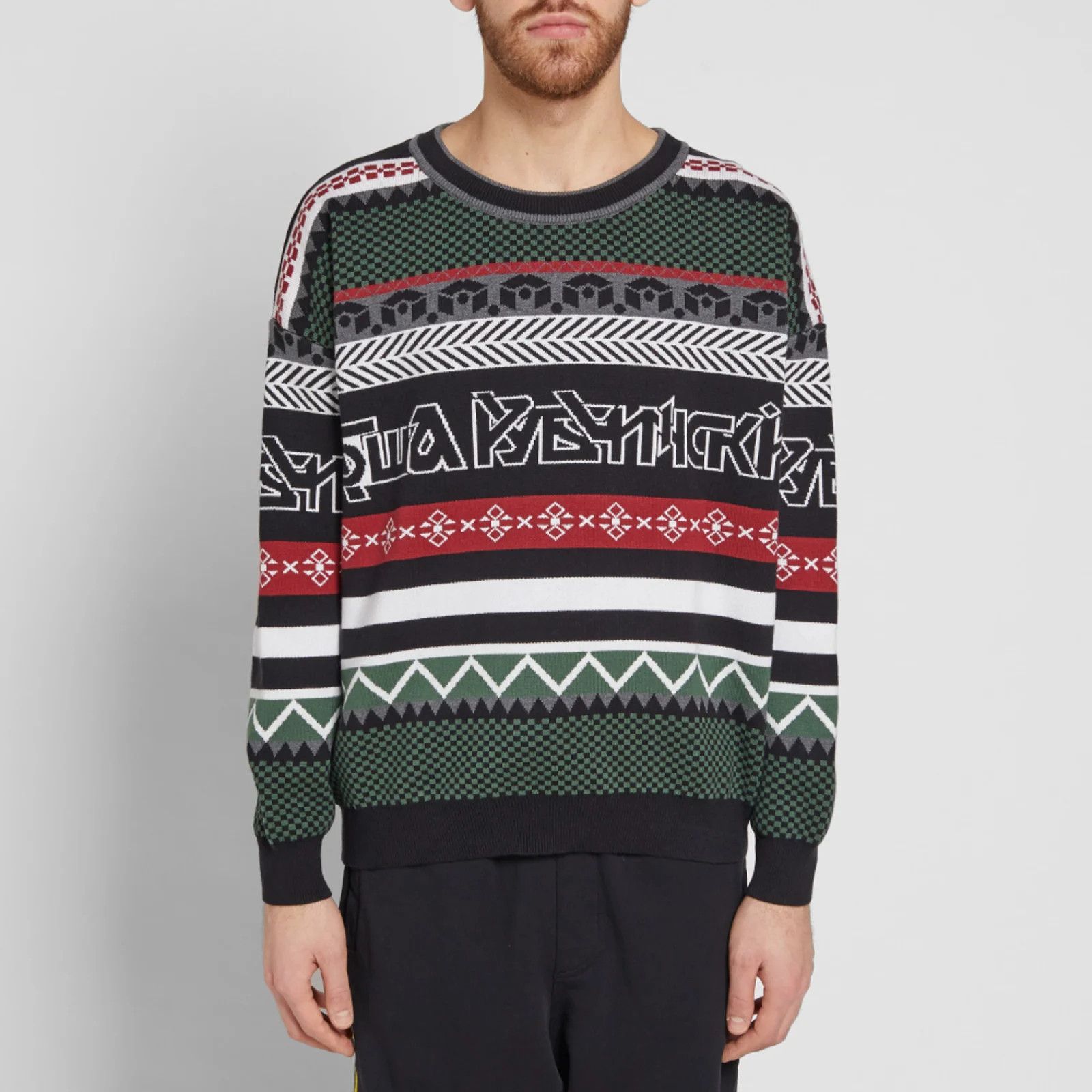 Gosha Rubchinskiy Gosha Rubchinskiy Fair Isle Logo Knit Sweat L Size US L / EU 52-54 / 3 - 5 Thumbnail