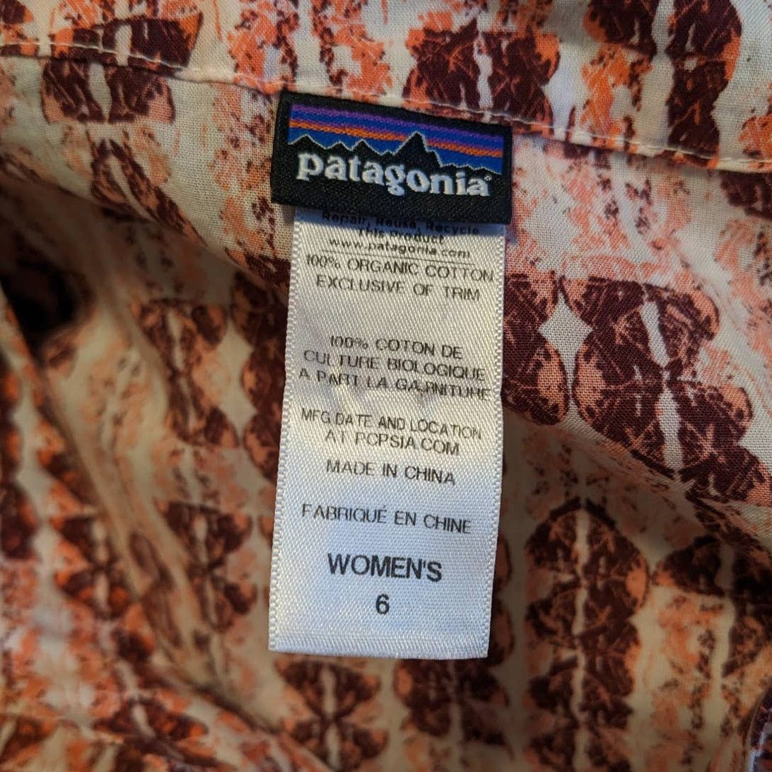 Patagonia Patagonia Sedum Coyote Block Coral Organic Cotton Tunic Size M / US 6-8 / IT 42-44 - 2 Thumbnail