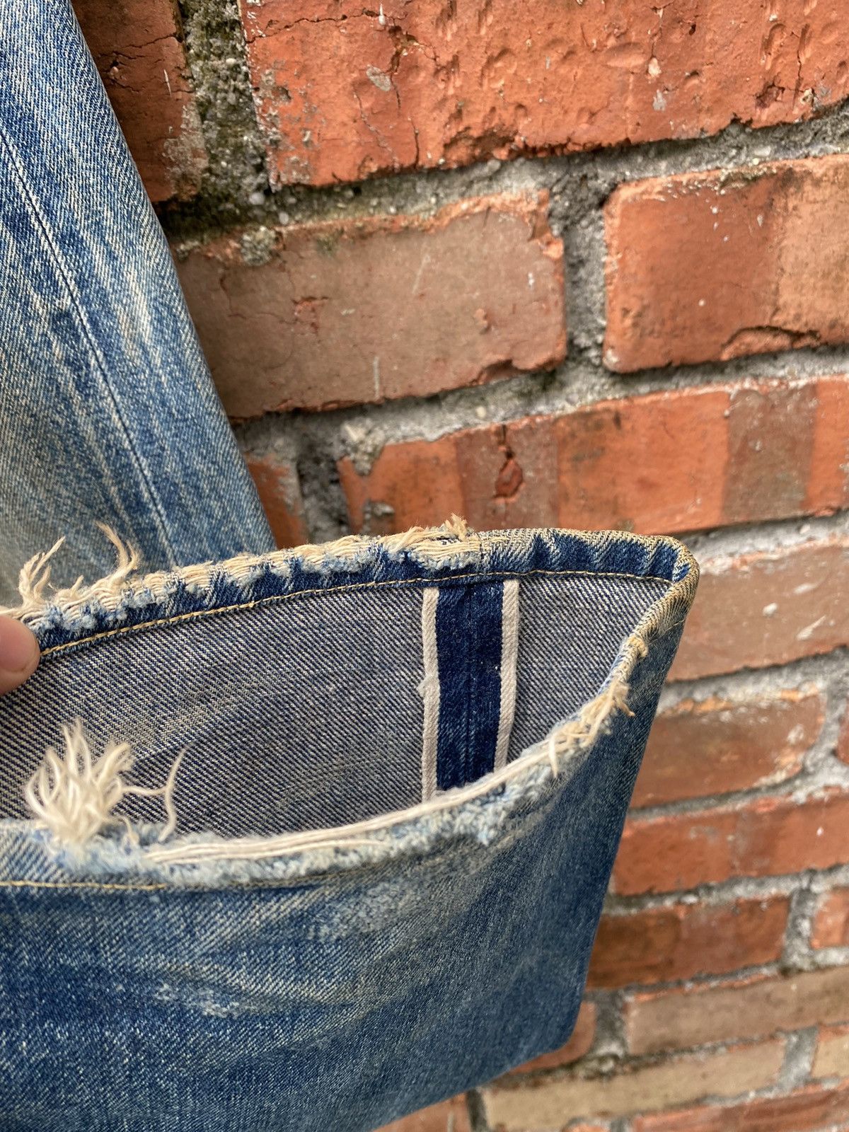 Levi's Vintage Clothing × Vintage W30x27 vintage levi's 501xx redline distressed made in USA Size US 30 / EU 46 - 6 Thumbnail