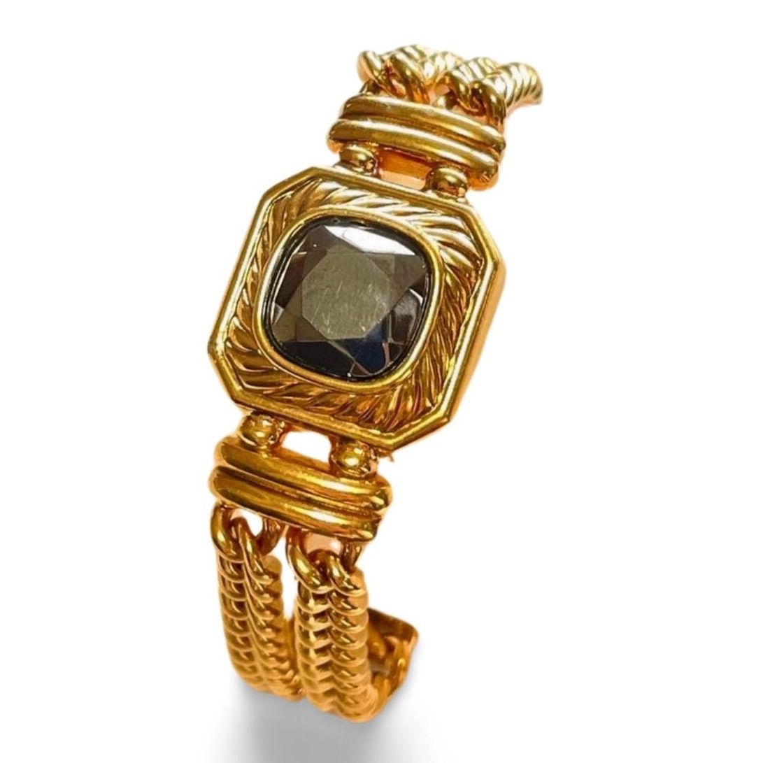 Lanvin Vintage Lanvin double golden chain bracelet with gunmetalic Size ONE SIZE - 1 Thumbnail