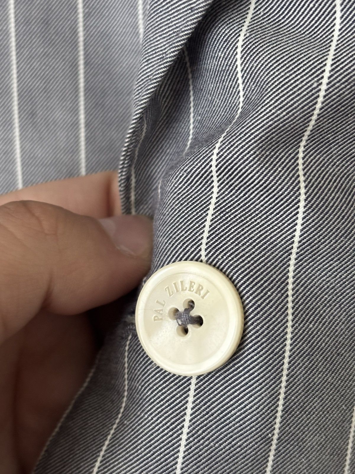 Pal Zileri PAL ZILERI STRIPPED GREY BLAZER Size 46R - 4 Thumbnail