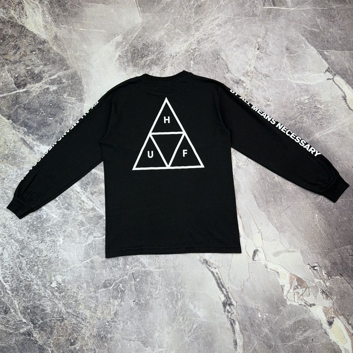 Huf Huf Longsleeve T shirt Skater Sk8 Streetwear Black 90s S Size US S / EU 44-46 / 1 - 2 Thumbnail