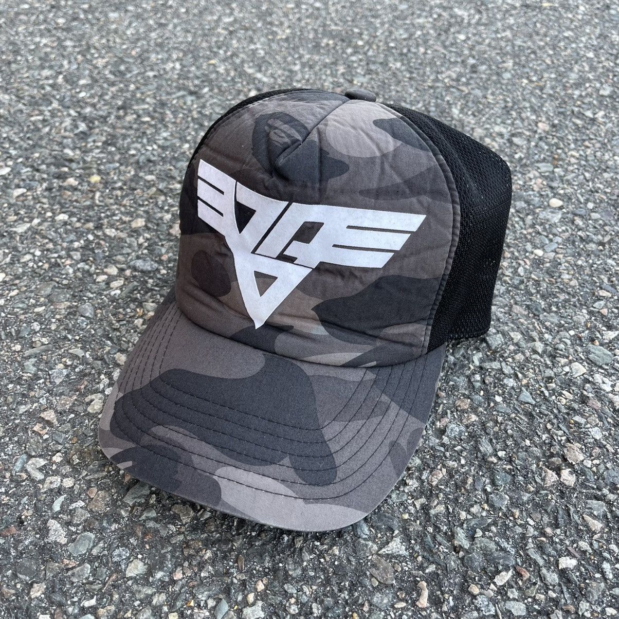 Bape 2007 A Bathing Ape x Van Halen Camo Trucker Hat Size ONE SIZE - 1 Thumbnail