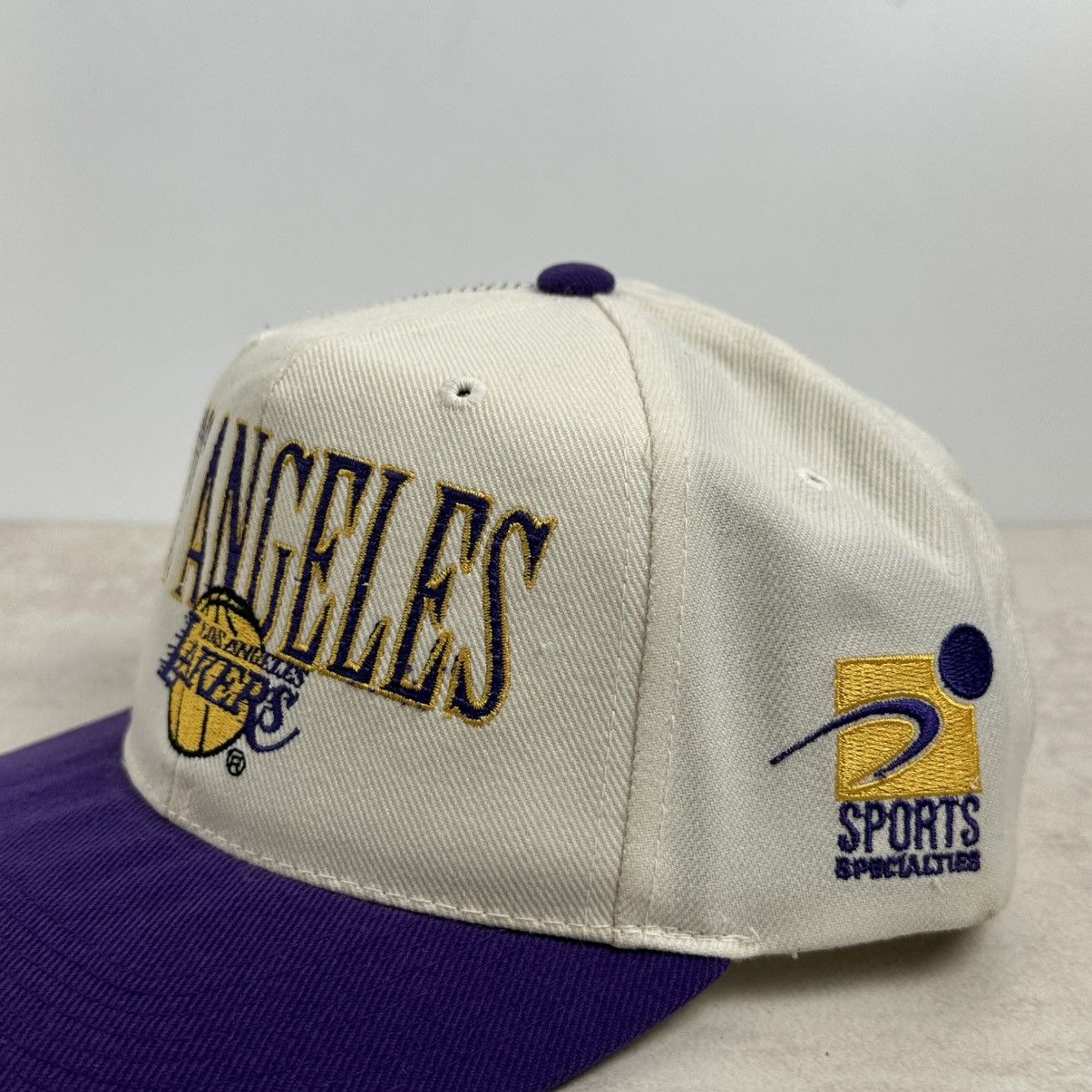 Vintage Vintage 90s Los Angeles Lakers Laser Sports Specialties Hat Size ONE SIZE - 3 Thumbnail
