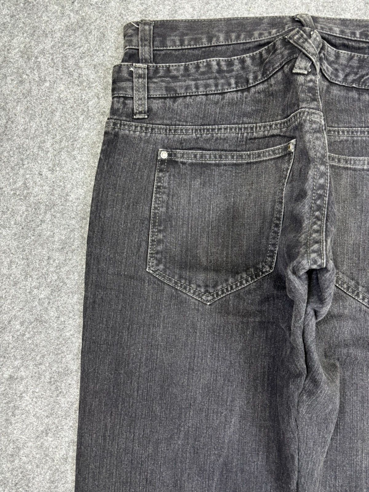 Japanese Brand Double Waist🔥Japanese Moto Skull Poem Junya Punk Denim F745 Size US 32 / EU 48 - 11 Thumbnail