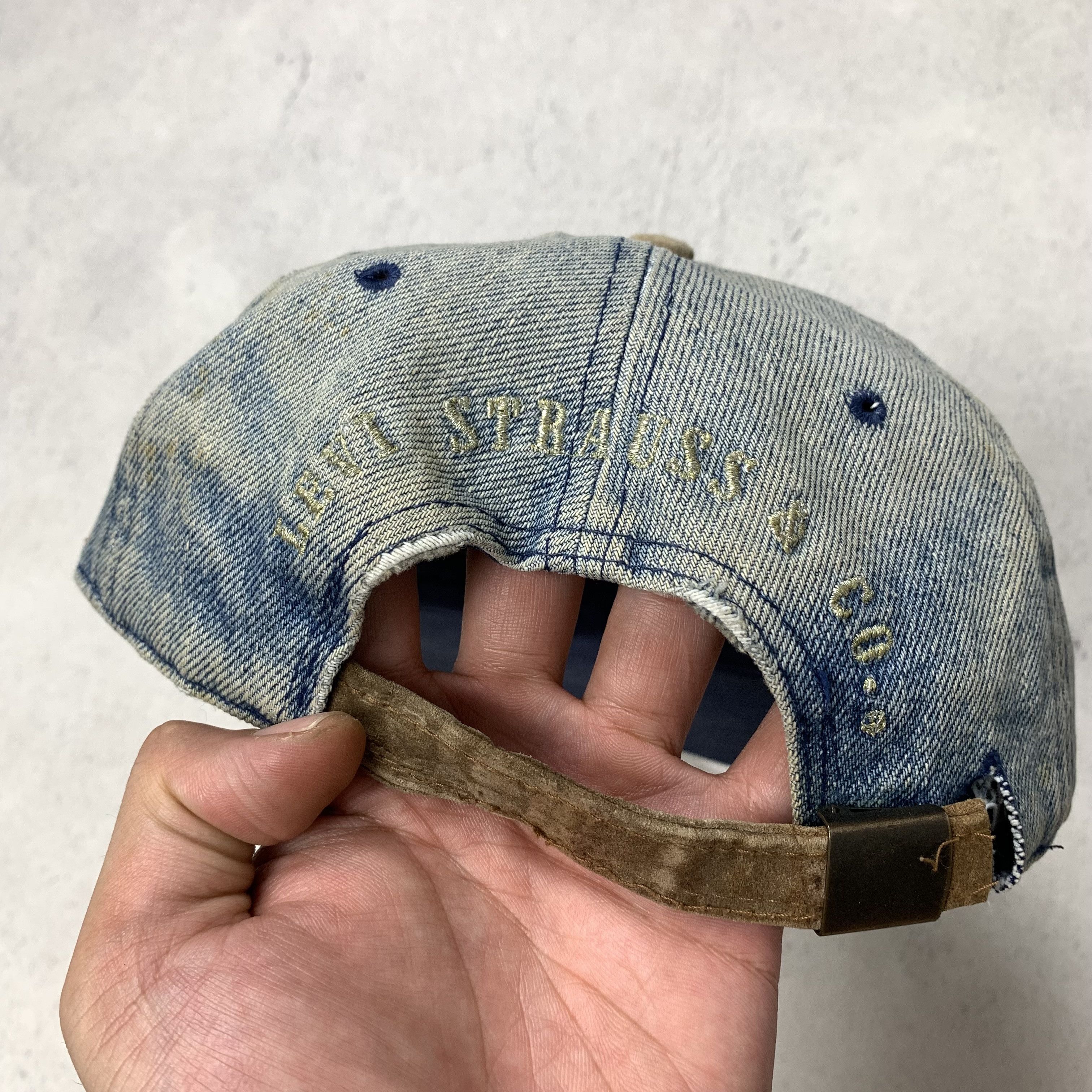 Levi's Vintage Levi's Levi Strauss Denim Hat Rugged Mud Wash Size ONE SIZE - 6 Thumbnail