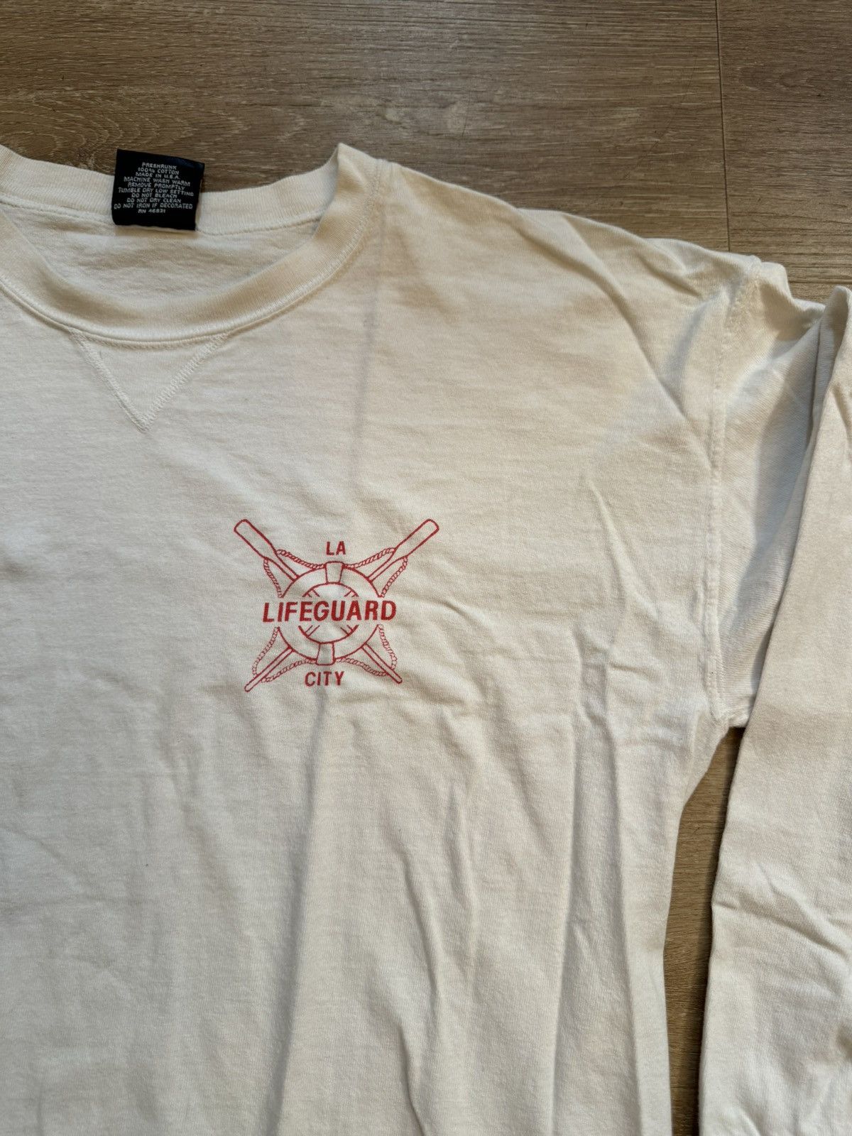 Signal Sport × Vintage Vintage Los Angeles City Lifeguard Long-sleeve Graphic Tee L Size US L / EU 52-54 / 3 - 4 Thumbnail