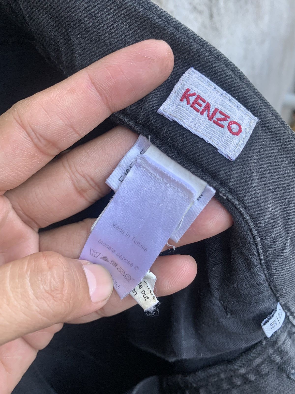 Designer × Japanese Brand × Kenzo Kenzo Patchwork Denim Nice Design Size US 33 - 12 Thumbnail