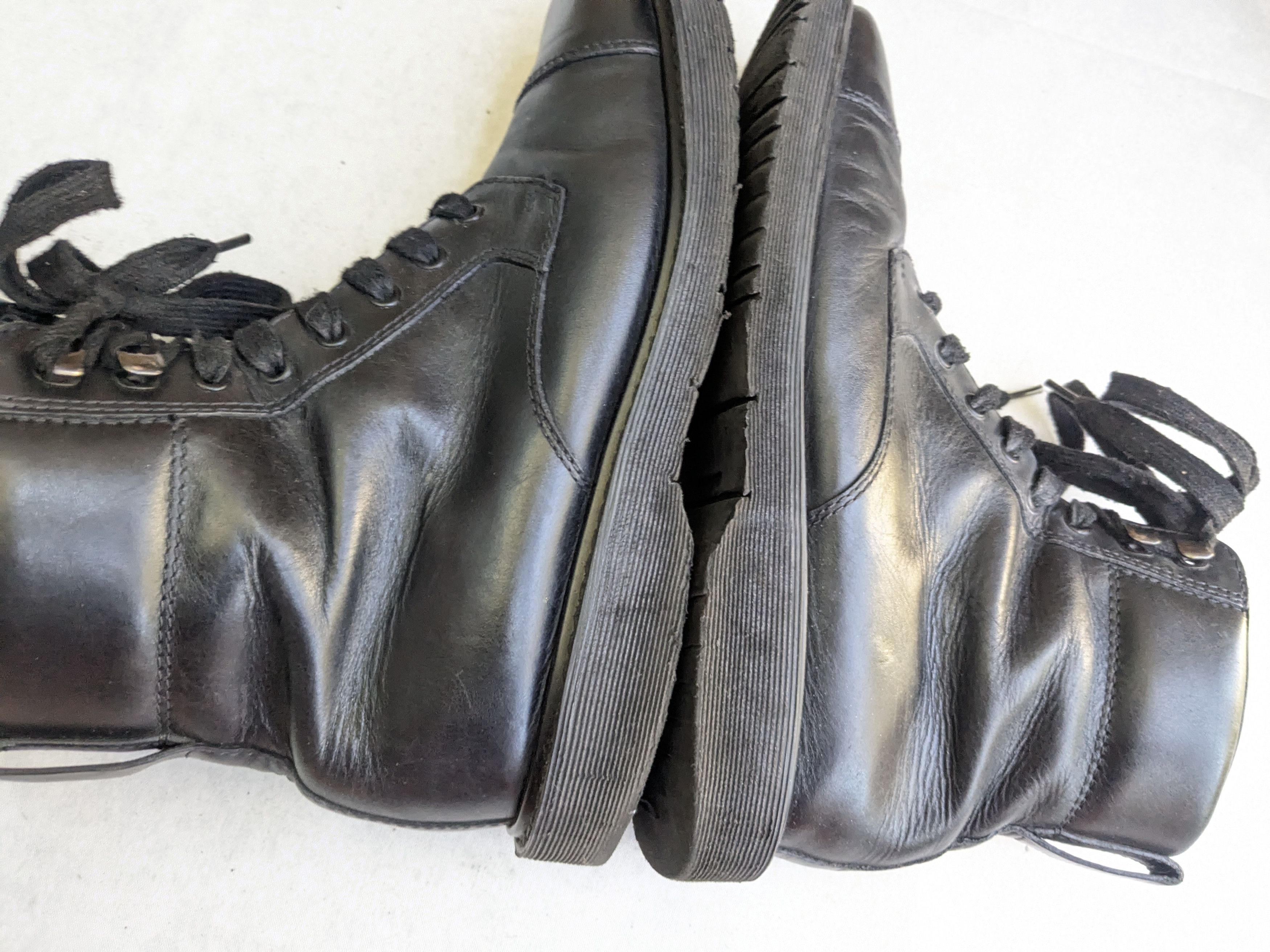 Prada Prada Combat Boots Black Leather 9.5 Side Zip Size US 9.5 / EU 42-43 - 12 Thumbnail