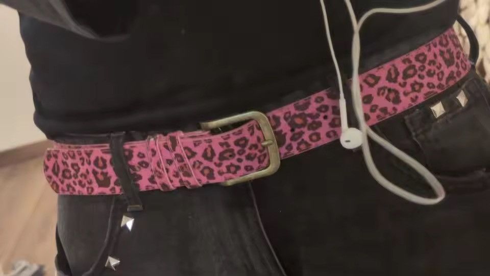 Other 2000s leopard cheetah print belt Size 32 - 2 Thumbnail