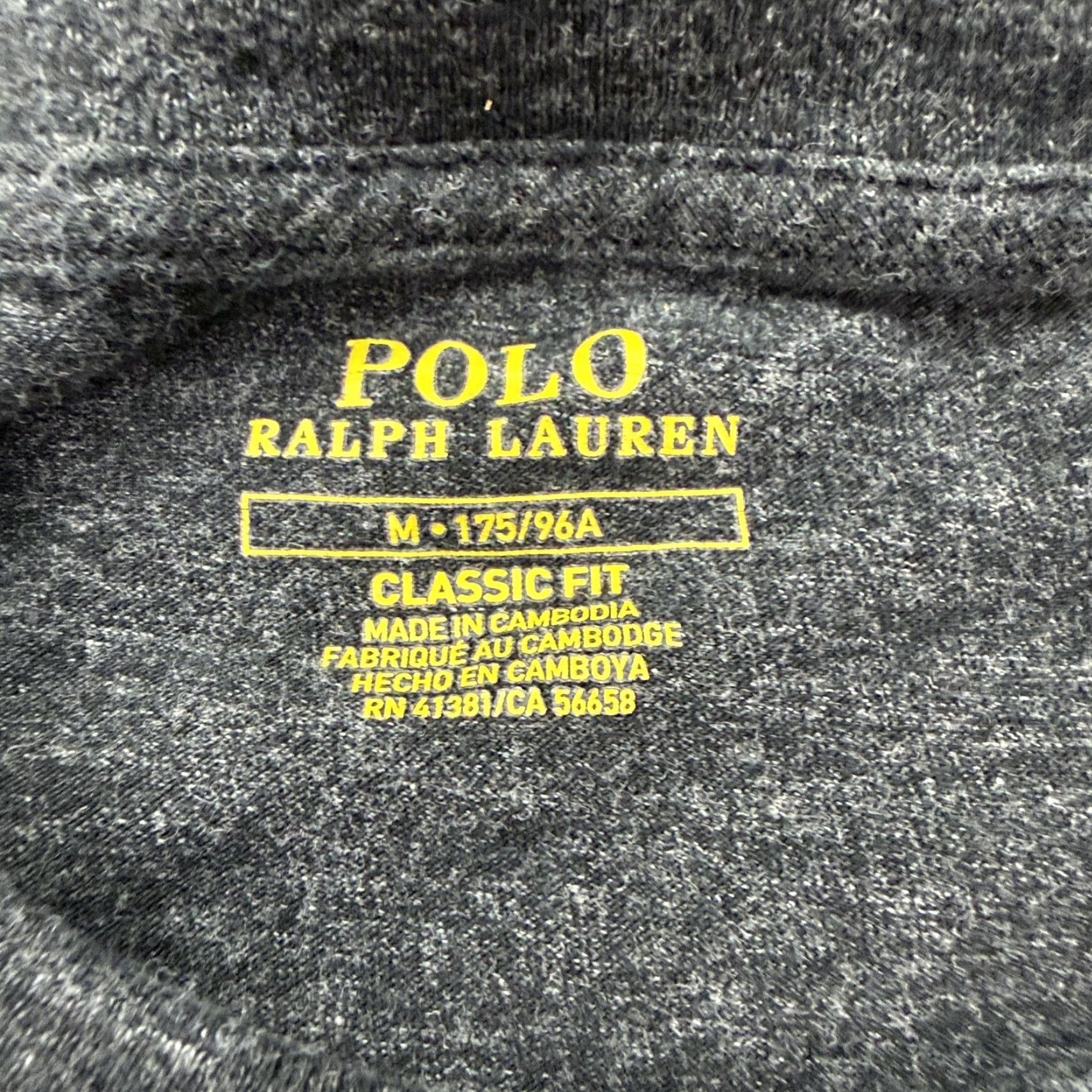 Polo Ralph Lauren Polo Ralph Lauren Shirt Medium Gray Long Sleeve Crew Neck Cotton Classic Fit Mens Size US M / EU 48-50 / 2 - 4 Thumbnail