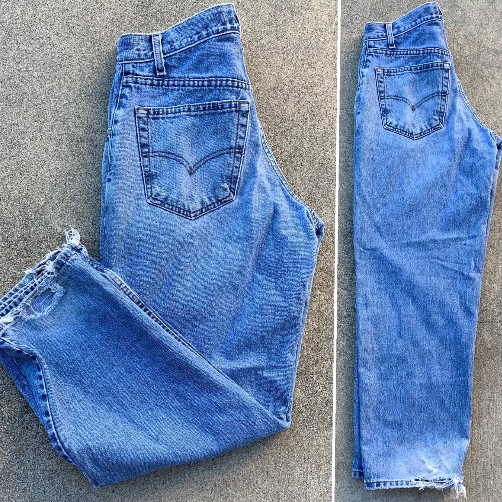 Levi's VINTAGE Levi's Silvertab Baggy Jeans 31 Inseam 30 1/4 in Waist 39 1/4 in Rise 11 1/2 in 90s Men Jeans Blue Cotton Denim Relaxed 5-Pocket Levi's Mens Size US 31 - 4 Thumbnail