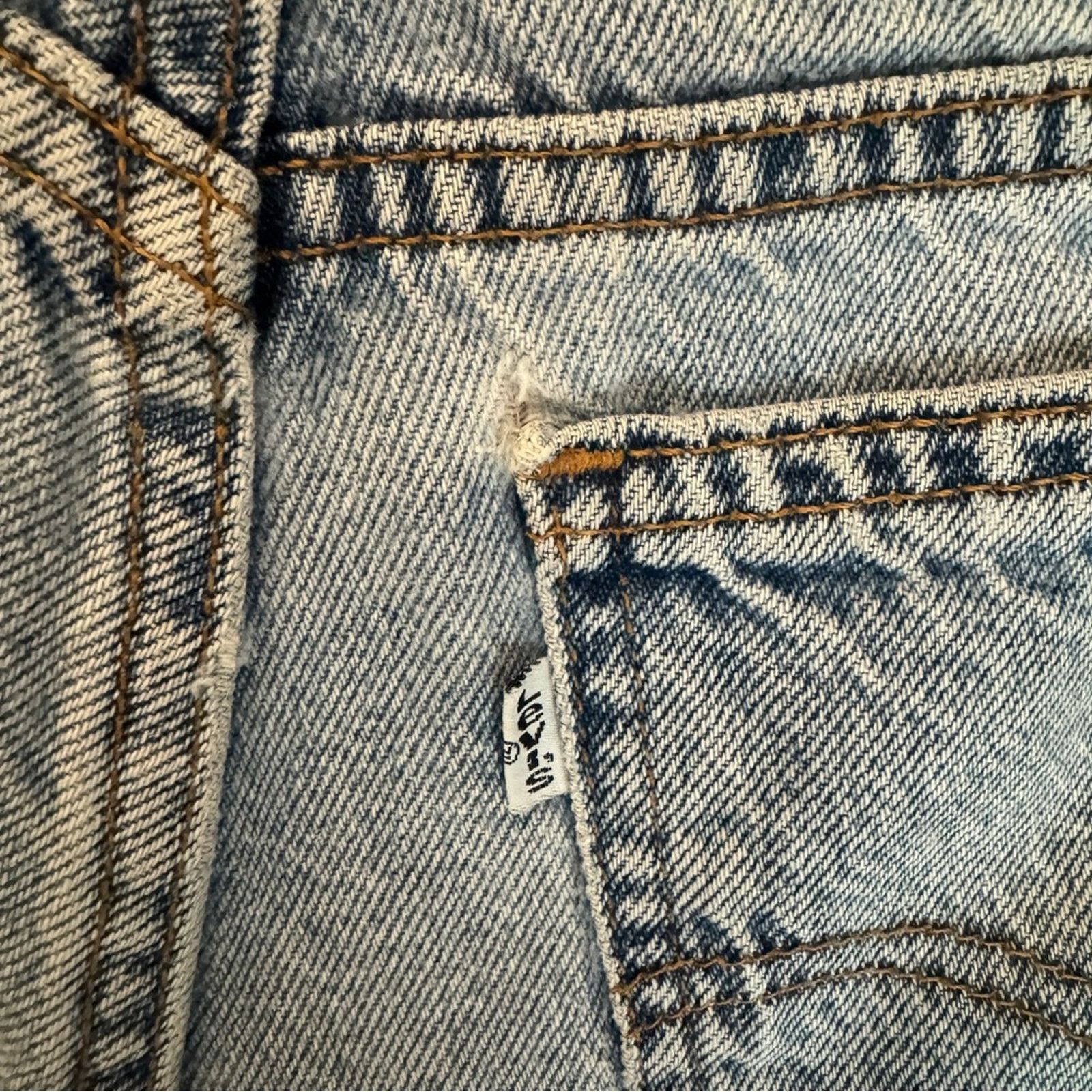 Levi's Levi’s Vintage90s Silver Tab 912 High Waist Denim Shorts Size 31" - 5 Thumbnail