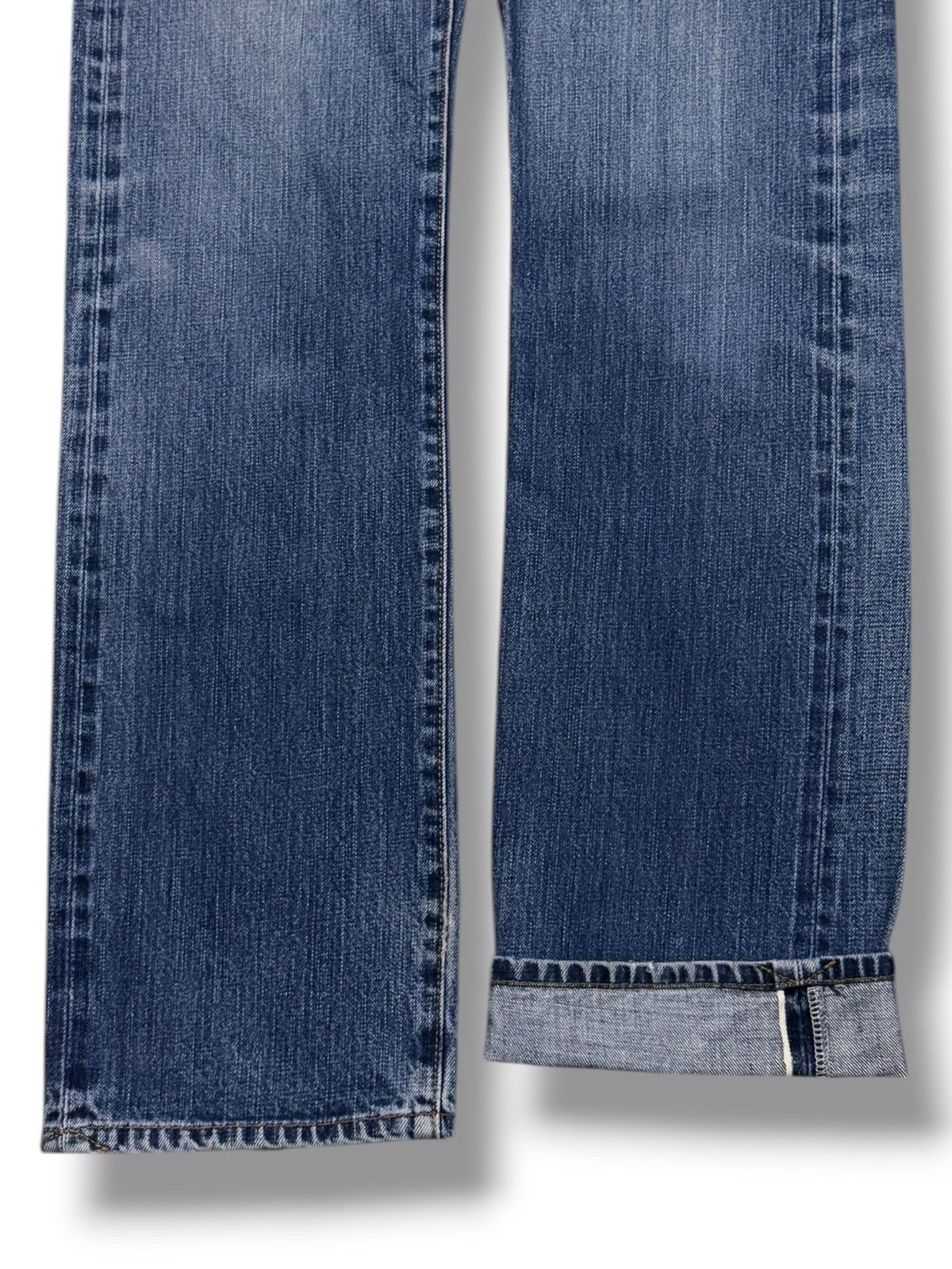 Japanese Brand Vintage Flash Report Selvedge Denim Jeans | Vintage Fade W31 Size US 31 - 6 Thumbnail