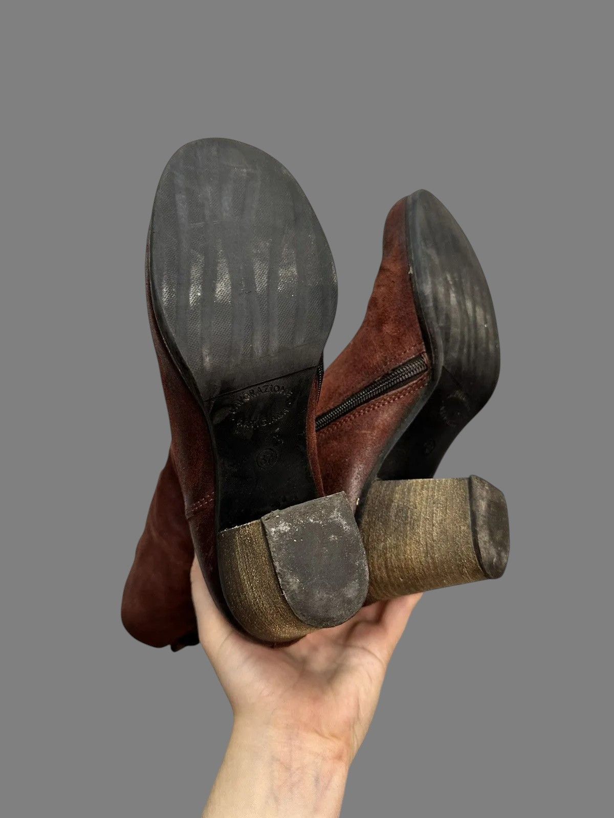 A.S.98 Rare Leather Boots Japan LGB Hight Vintage Rick owens style Size US 7 / IT 37 - 12 Thumbnail