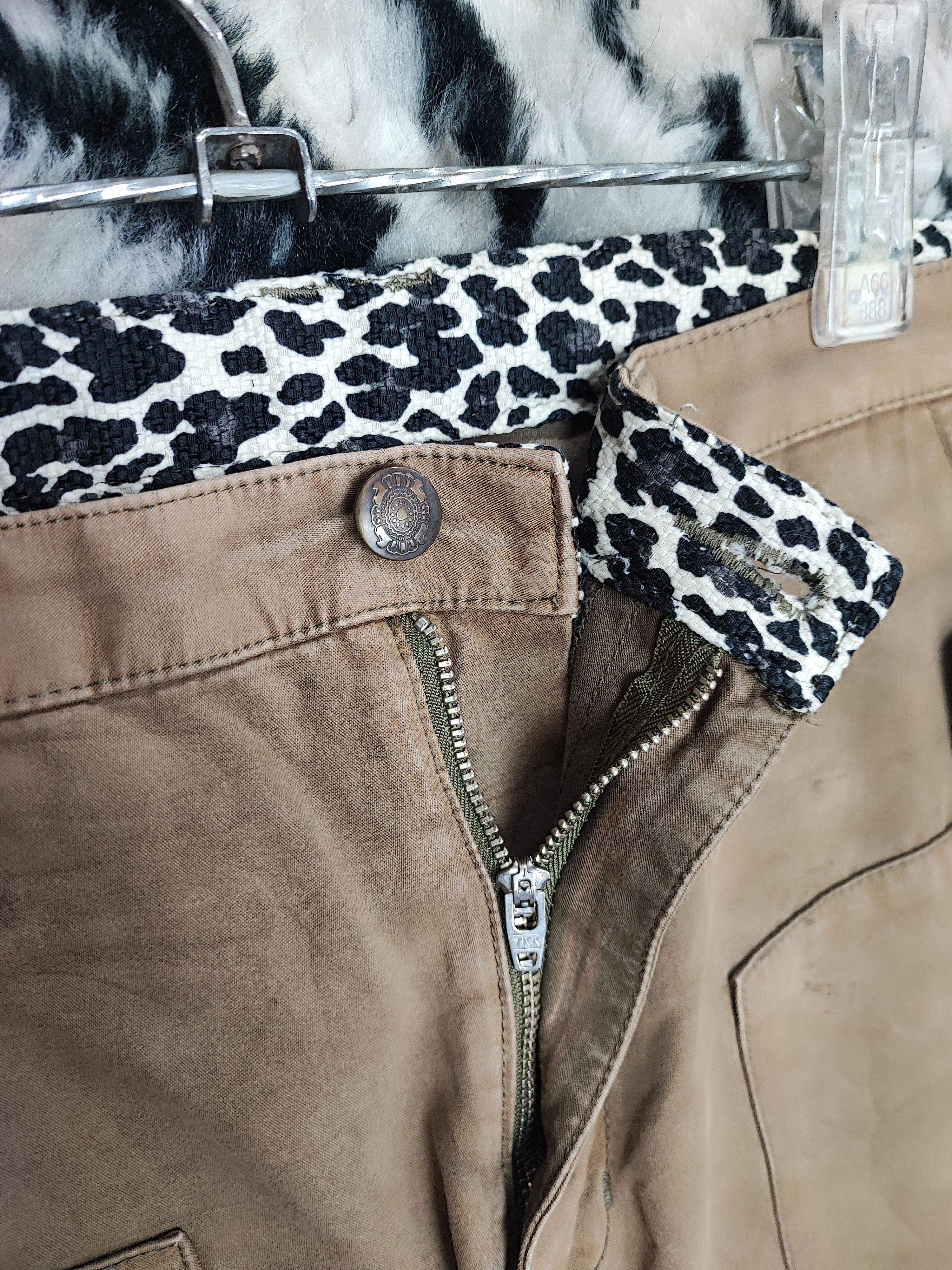 Le Grande Bleu (L.G.B.) PPFM Bondage Distressed Brown Cargo Pants Size US 32 / EU 48 - 15 Thumbnail