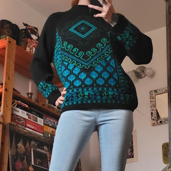 Other Vintage 1949 H.K.K. The May Co. Blue Dove wool sweater Size M / US 6-8 / IT 42-44 - 6 Thumbnail