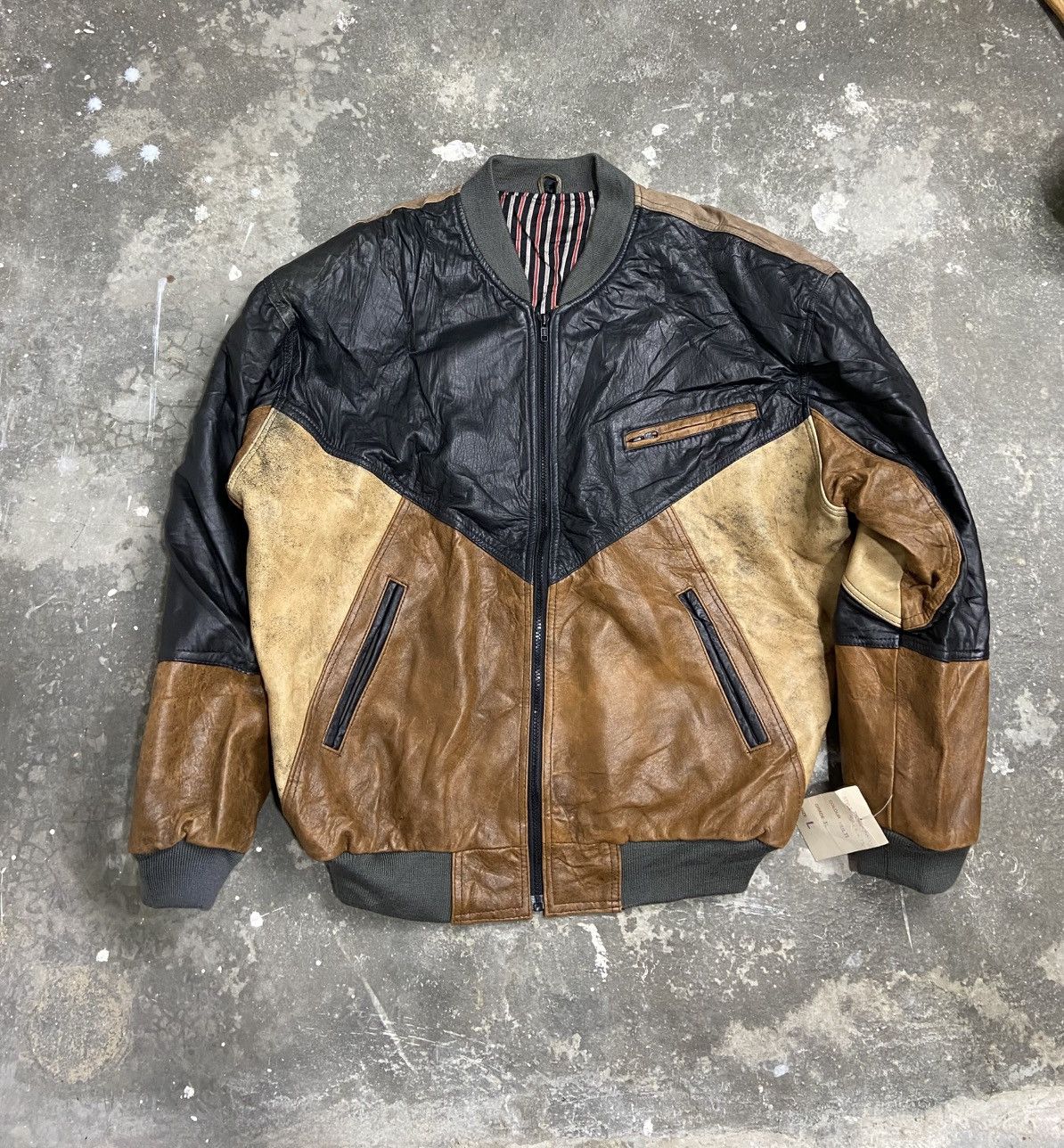 Genuine Leather JACKSON SHEEP LEATHER JACKET. Size US L / EU 52-54 / 3 - 1 Thumbnail