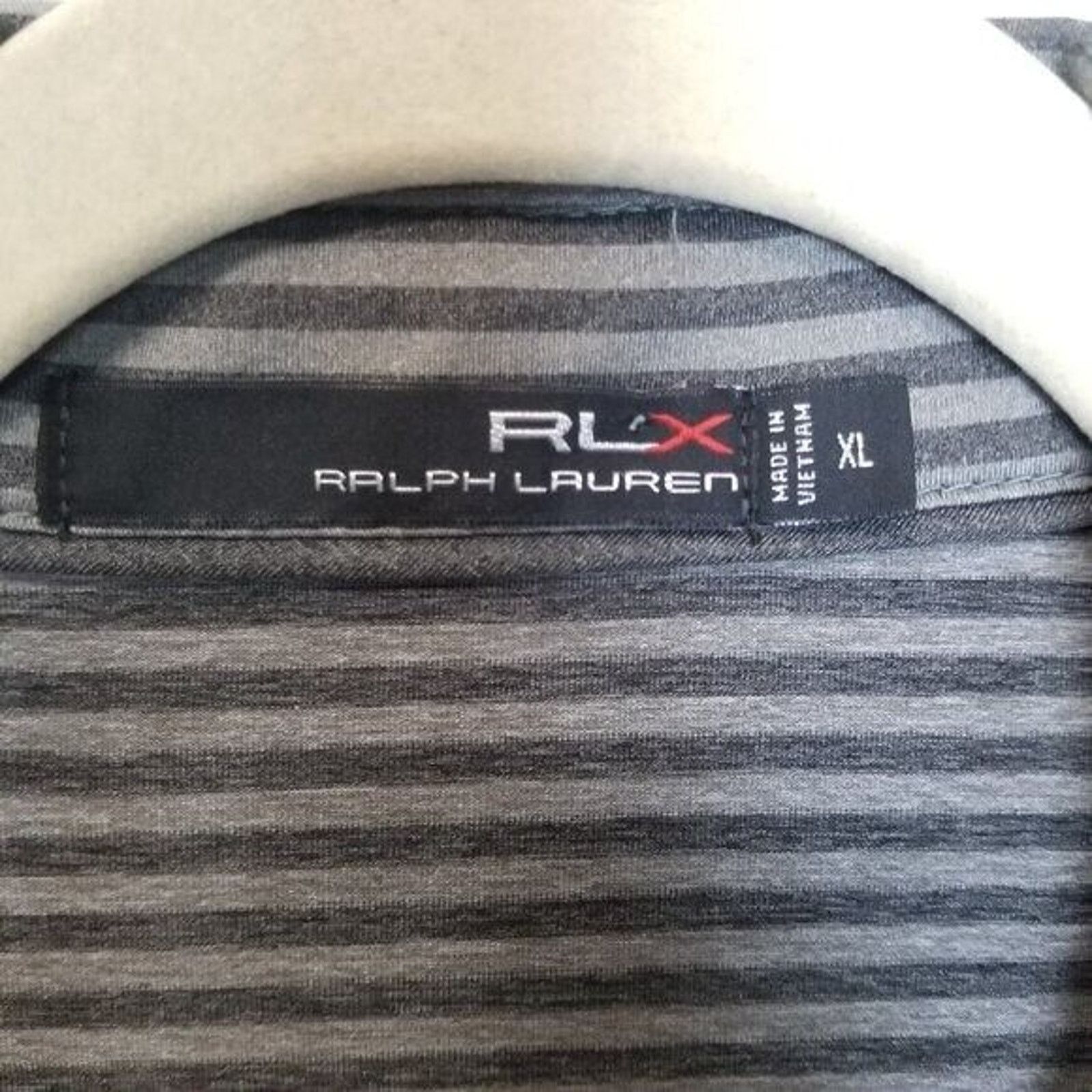 RLX Ralph Lauren RLX Ralph Lauren Striped Golf Polo Shirt XL Stretch Wicking Size US XL / EU 56 / 4 - 6 Thumbnail