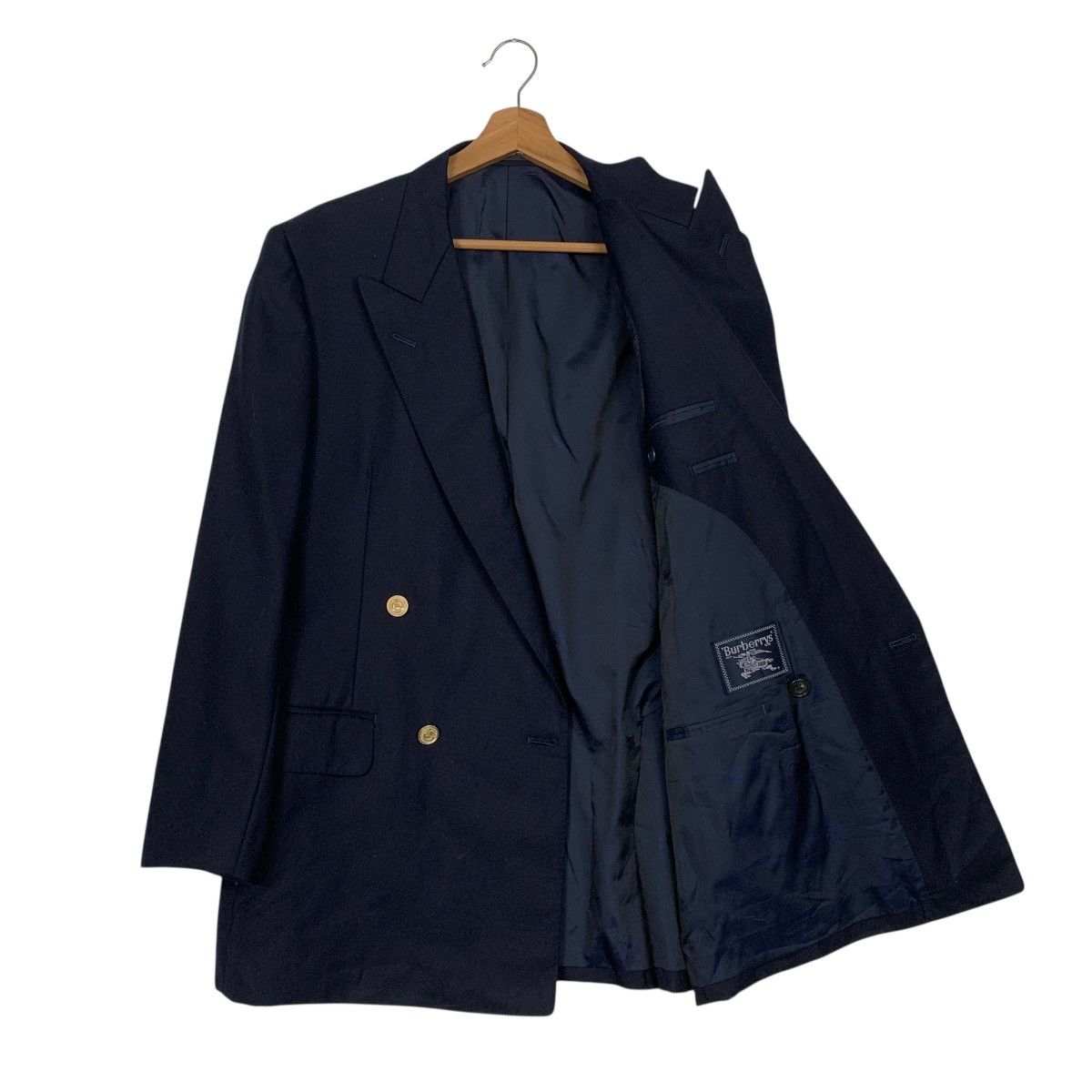 Burberry Vintage Burberrys Double Breasted Blazer Jacket Size US M / EU 48-50 / 2 - 9 Thumbnail