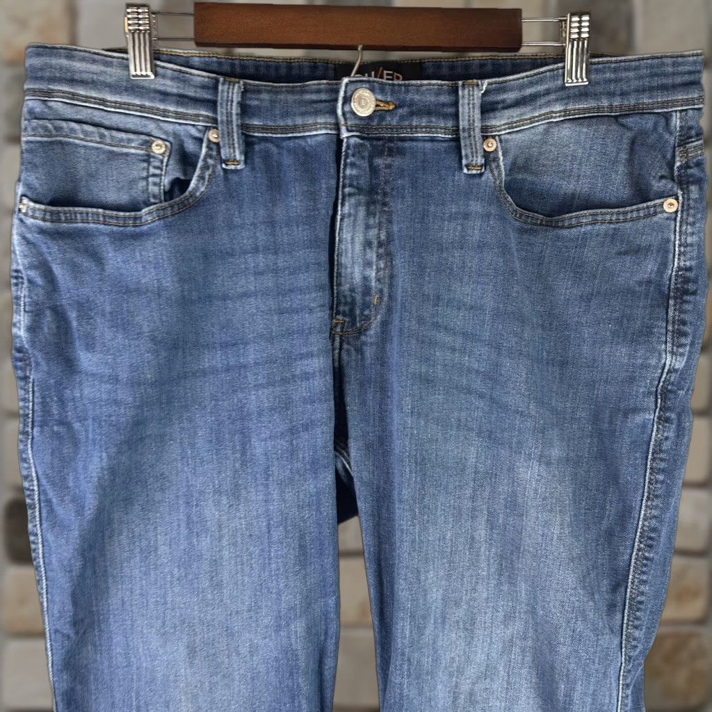Denime DU/ER L2X Relaxed Taper Jeans Mens 38x29 Blue Medium Wash Stretch Denim 5-Pocket Size US 38 / EU 54 - 1 Thumbnail
