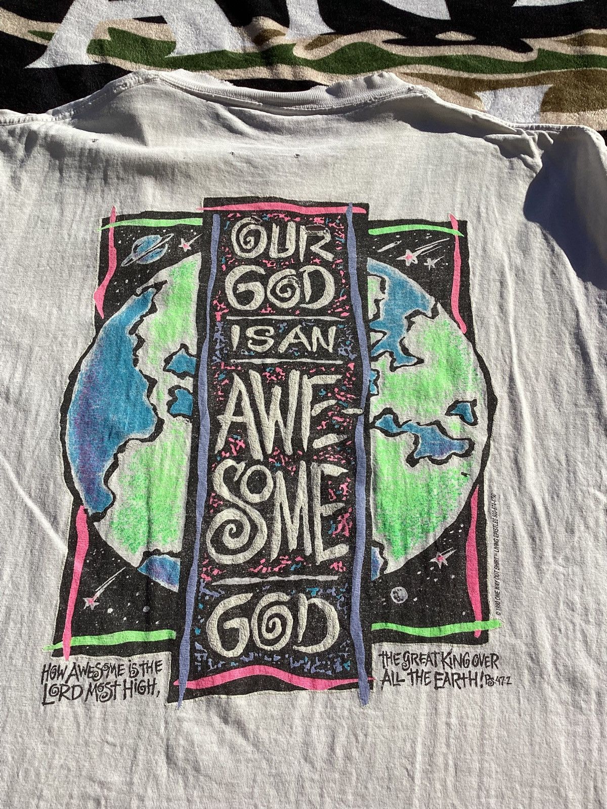 Other Vtg 1990 Our good is an awesome god adult xl single stitch T Size US XL / EU 56 / 4 - 2 Thumbnail