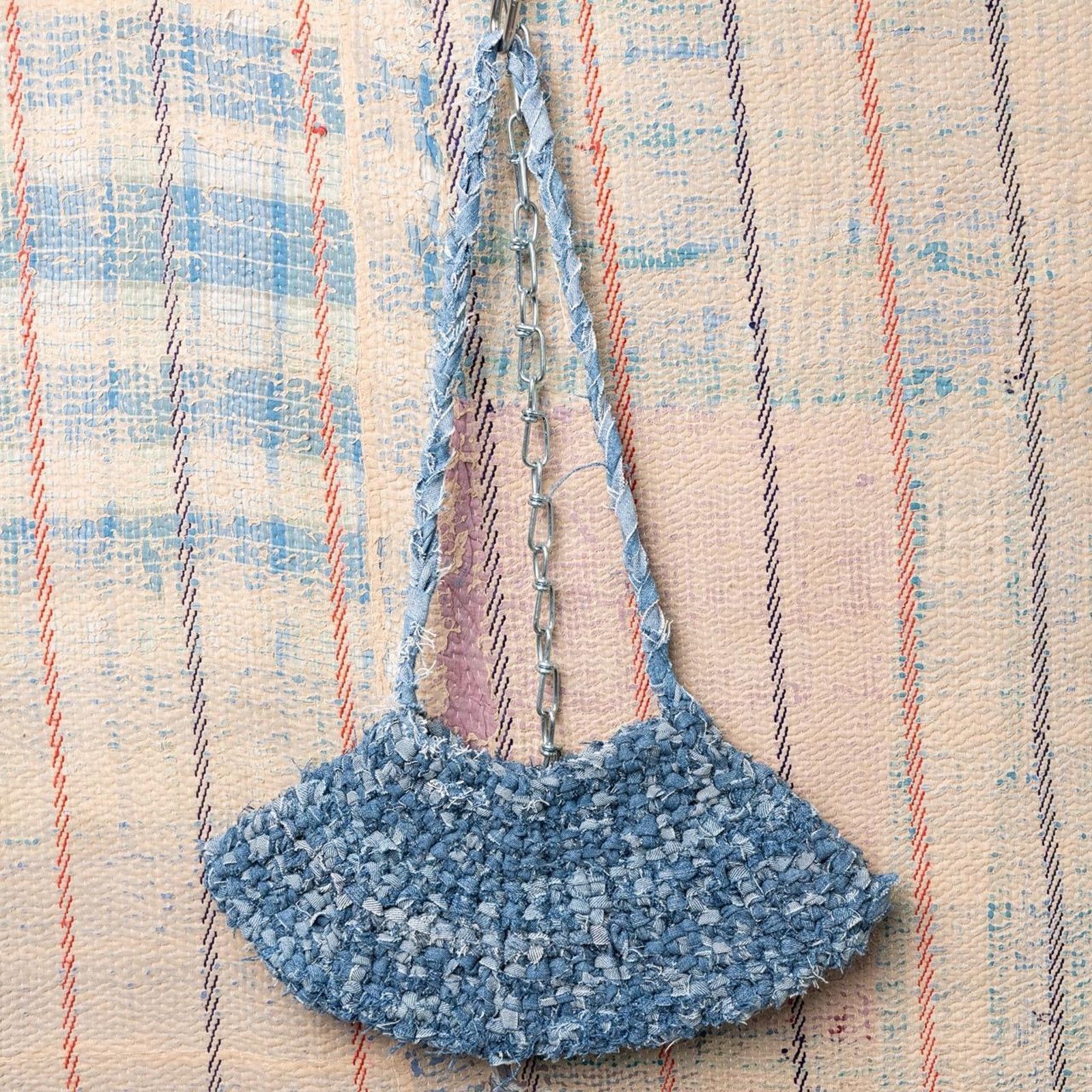 Carhartt Upcycled Crochet Baguette Bag |crochet Shoulder Bag Size ONE SIZE - 5 Thumbnail