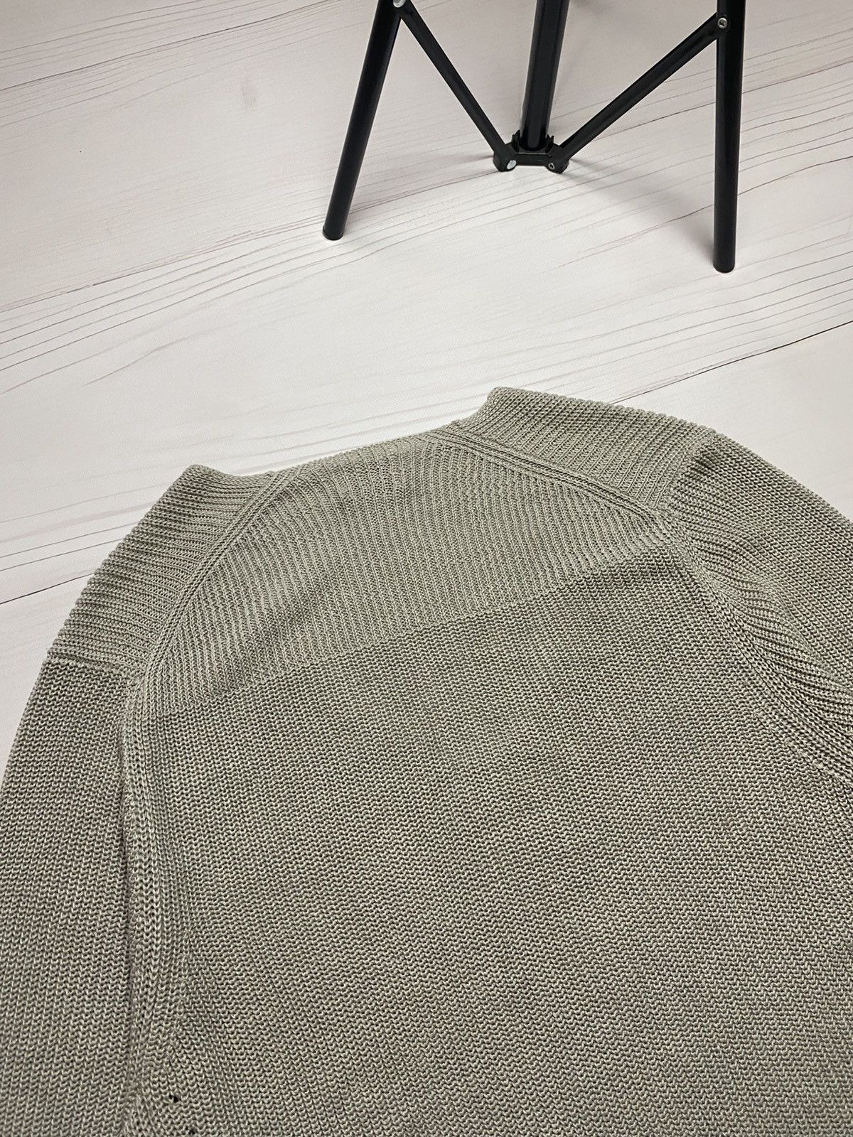 Acne Studios Acne Studios Deborah Chunky SS16 V-neck Linen sweater Size L / US 10 / IT 46 - 21 Thumbnail