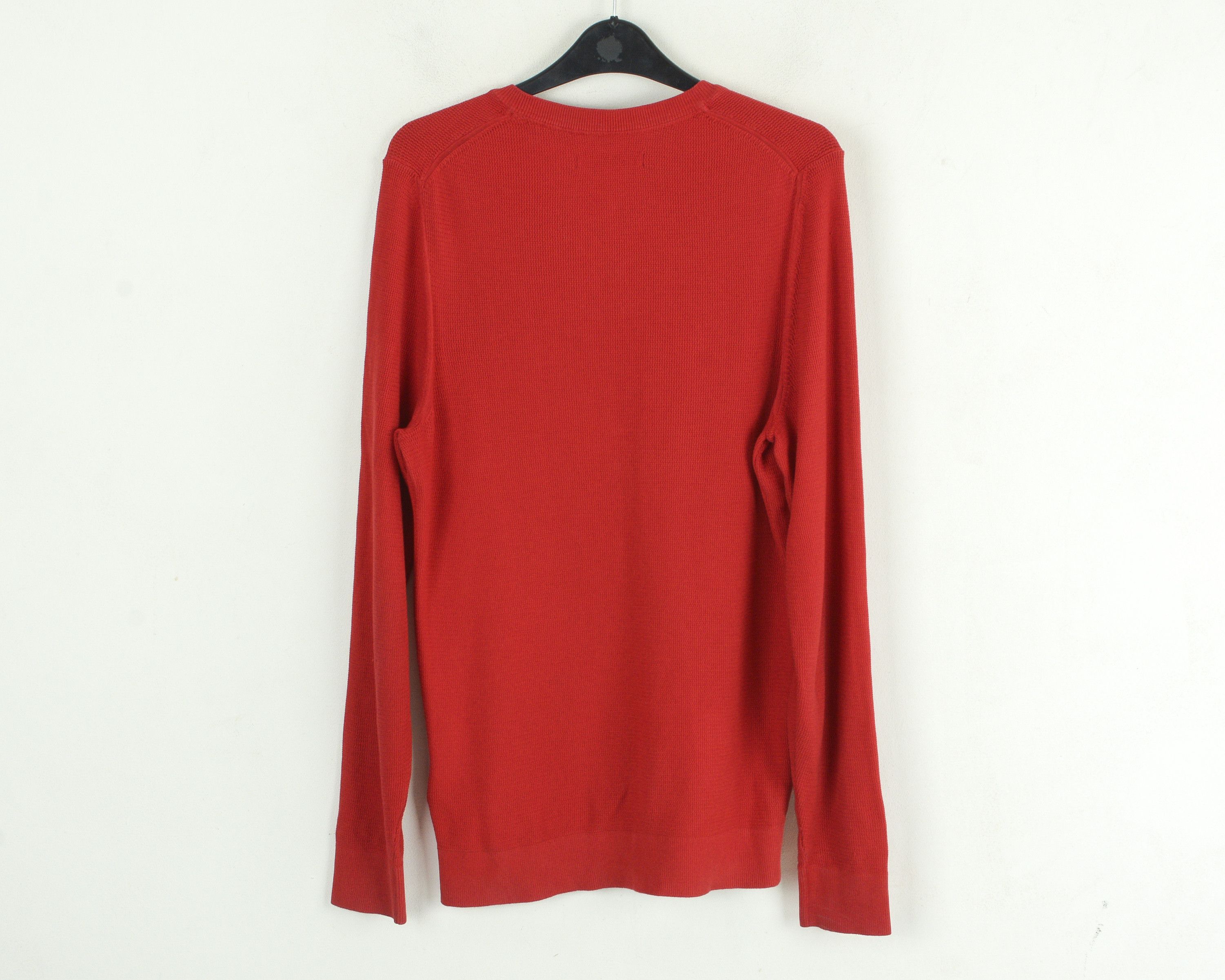 Marc O'Polo Pullover Sweater Sweatshirt Red V-neck Cotton Long Sleeve Size US S / EU 44-46 / 1 - 4 Thumbnail