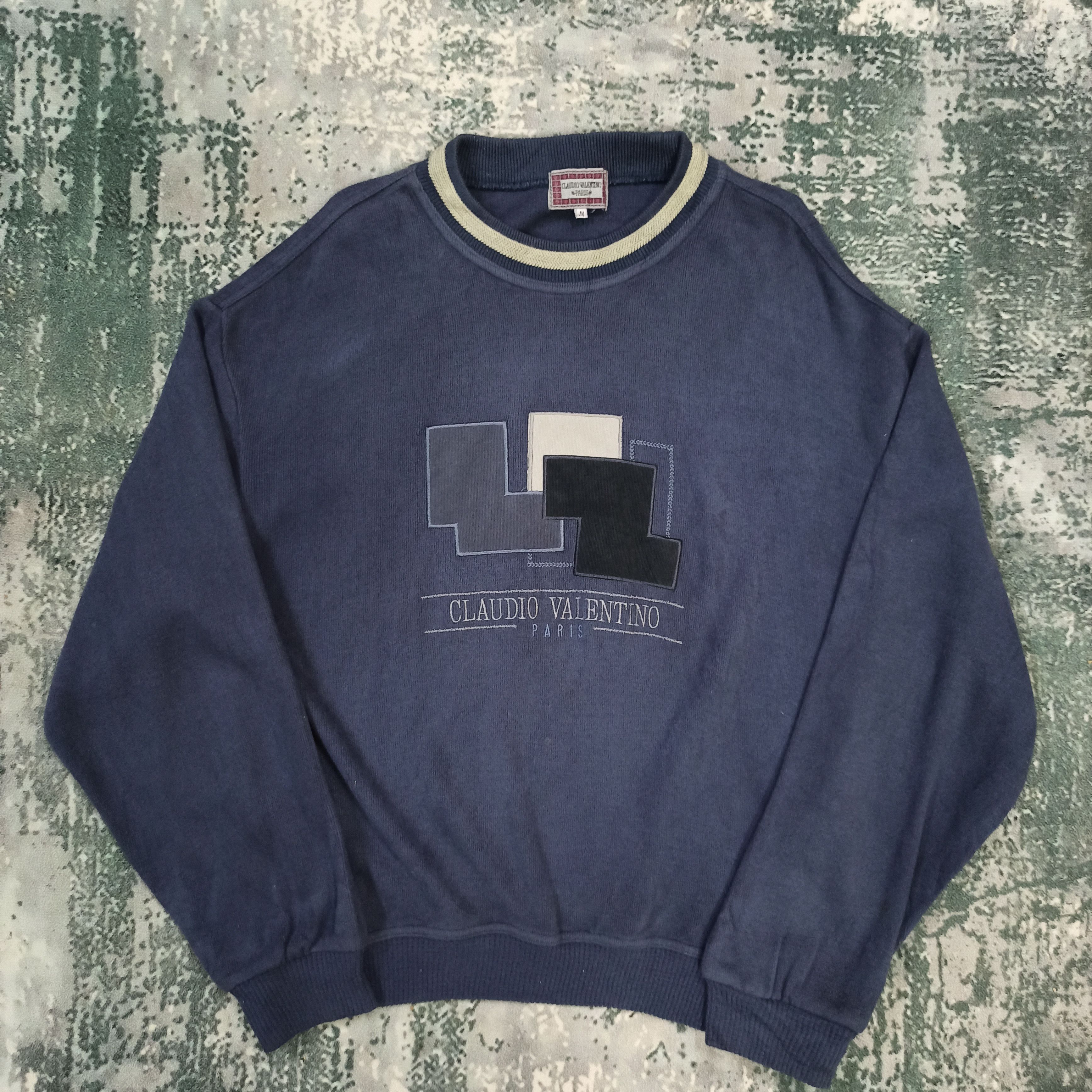 Valentino Vintage Claudio Valentino Paris Sweatshirt Size US M / EU 48-50 / 2 - 1 Thumbnail