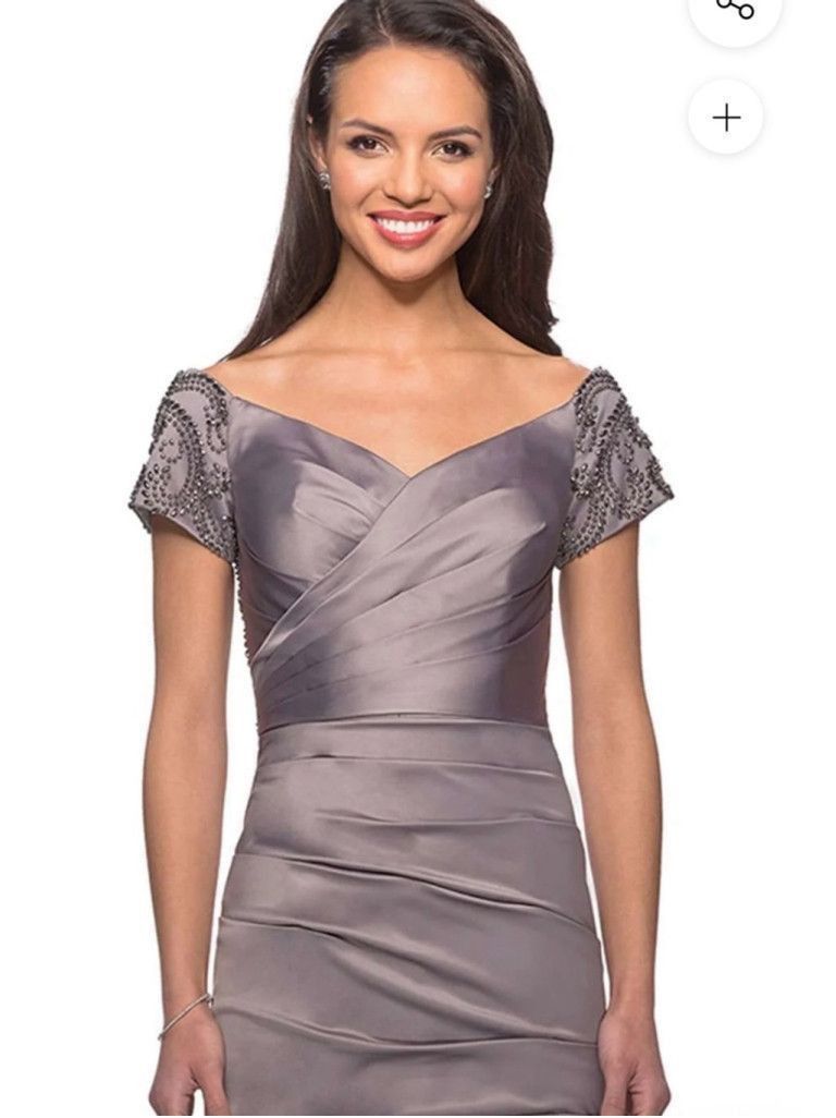 Other Women's La Femme Dress, Gray, Size 12 Size XL / US 12-14 / IT 48-50 - 3 Thumbnail
