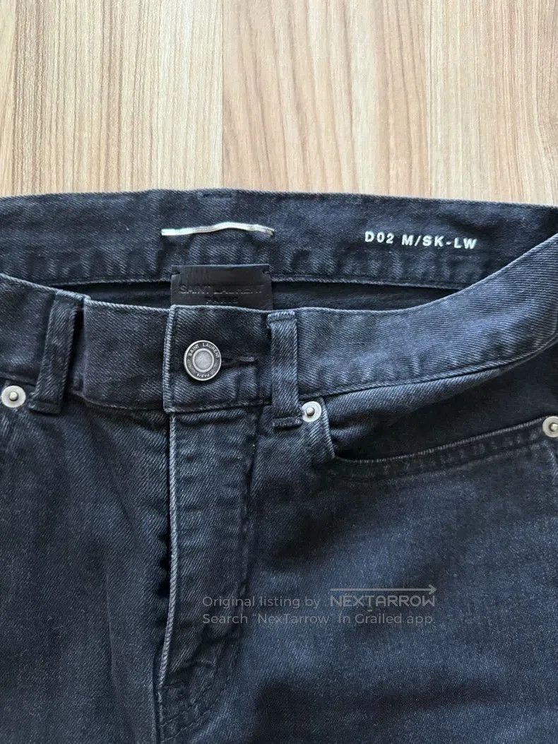 YSL D02 Classic Black Denim Jeans.