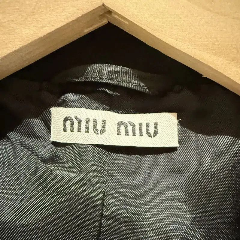 Miu Miu Miu Miu Black Wool Short Coat for Women . Size M / US 6-8 / IT 42-44 - 4 Thumbnail