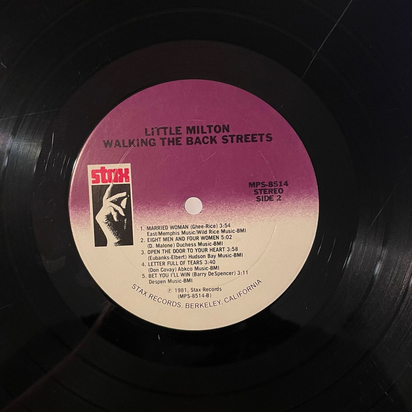 INTENTIONALLY BLANK Little Milton - Walkin The Back Streets LP vintage vinyl Size ONE SIZE - 4 Thumbnail