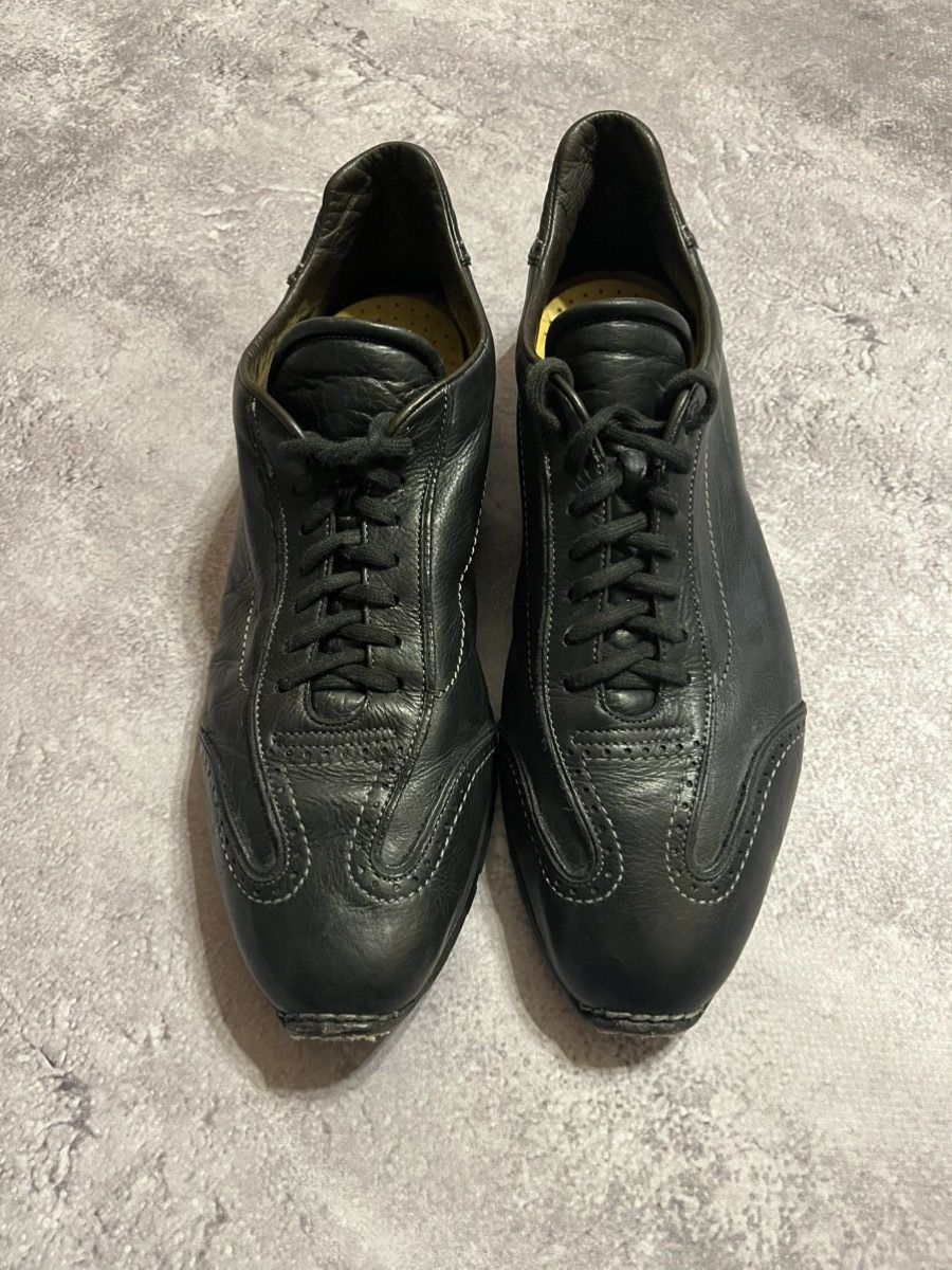 Santoni vintage leather sport shoes