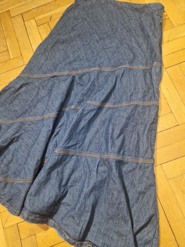 If Six Was Nine × Japanese Brand vintage denim flare skirt Size 27" / US 4 / IT 40 - 3 Thumbnail