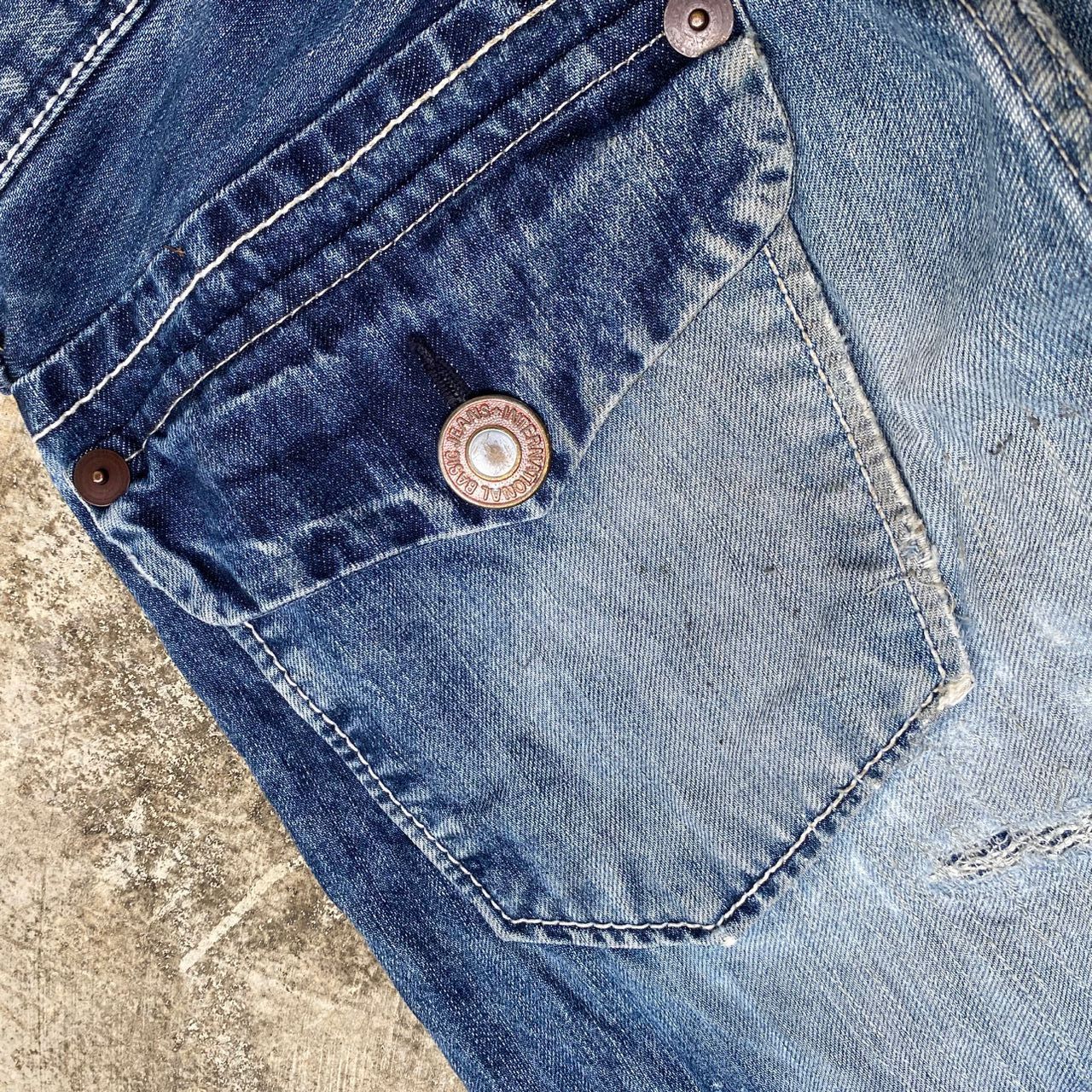Japanese Brand Vintage Blue Way Garments Flare Denim Size US 33 - 11 Thumbnail