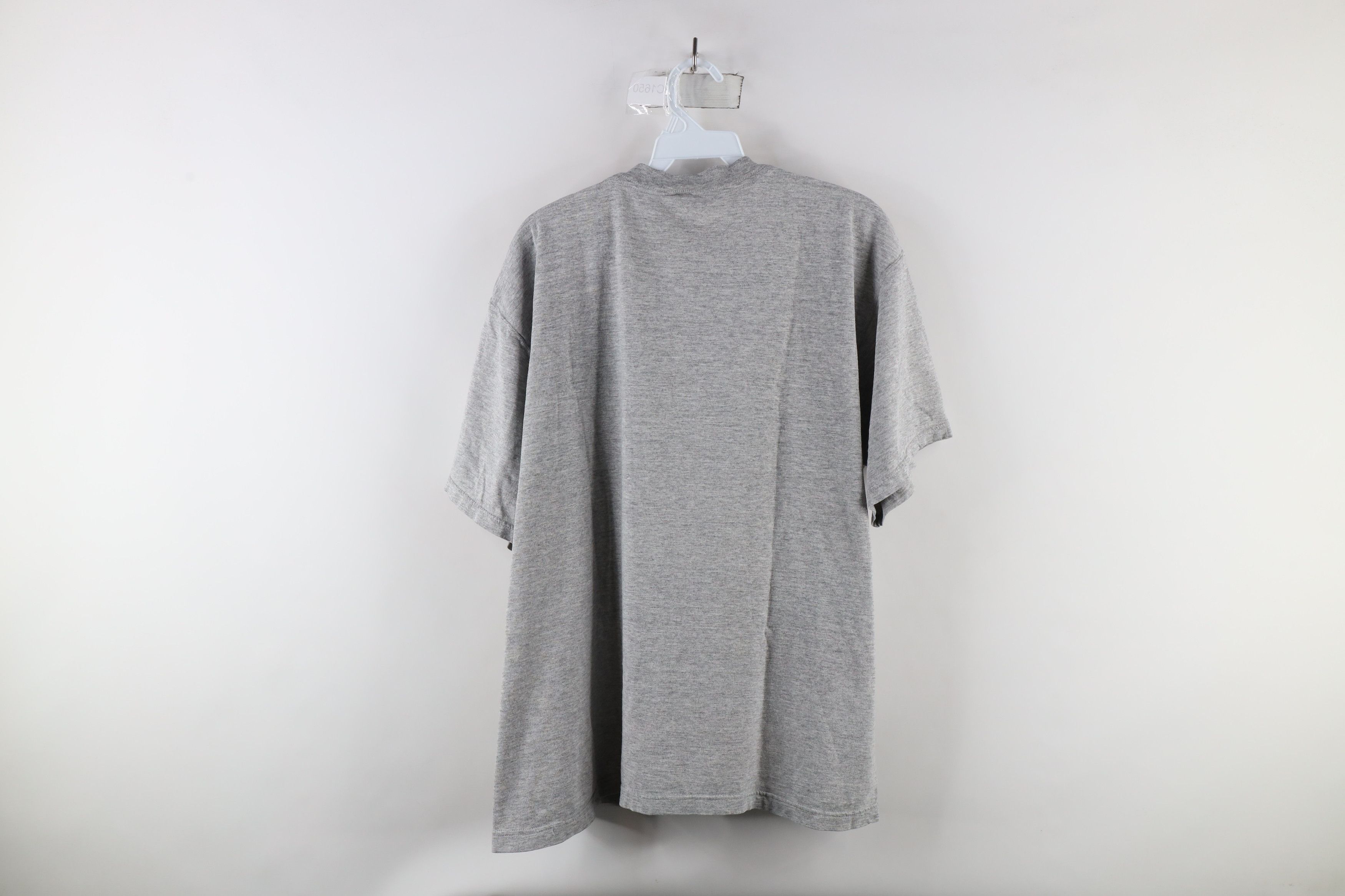 Vintage Vintage 90s Streetwear Blank Short Sleeve T-Shirt Gray Size US L / EU 52-54 / 3 - 8 Thumbnail
