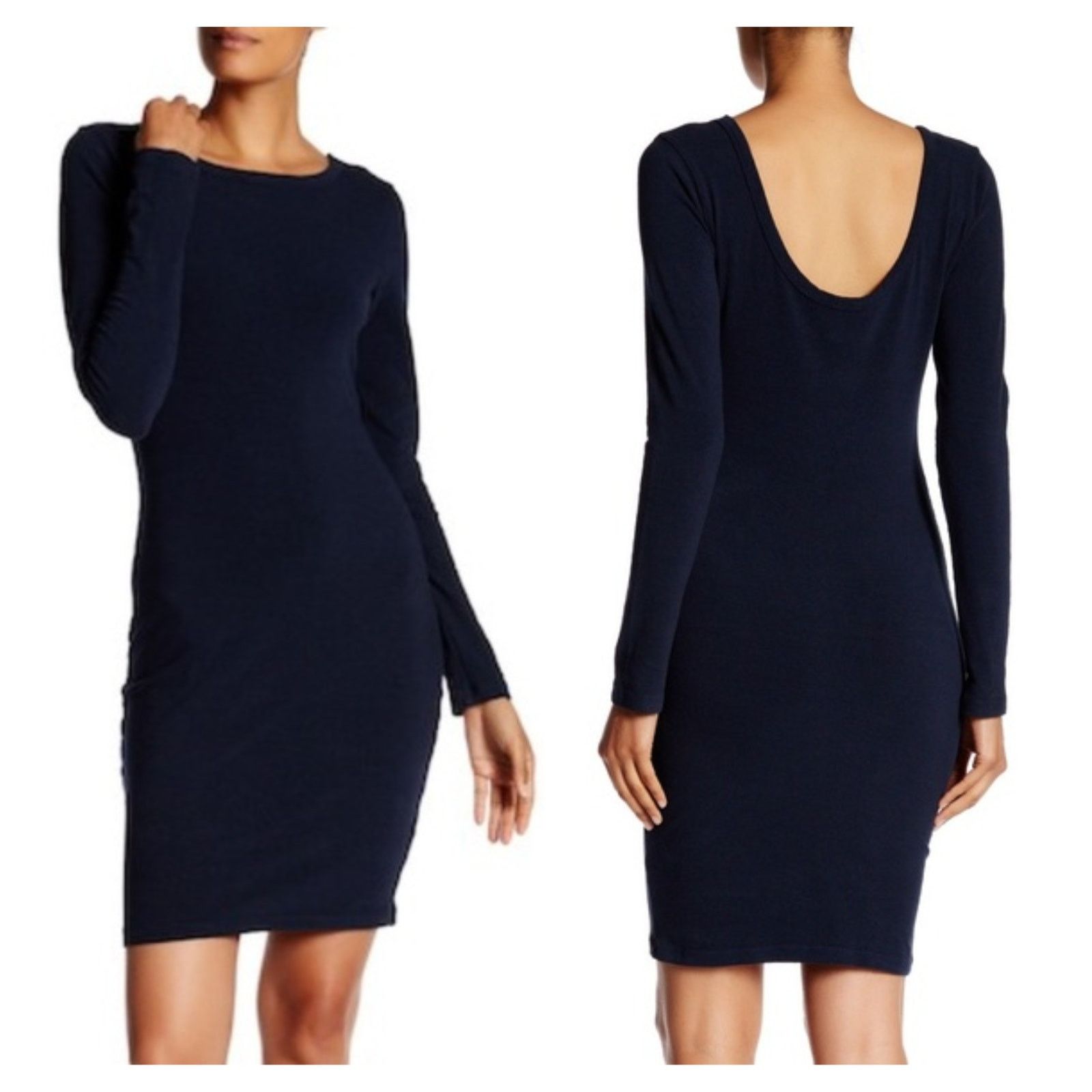 James Perse JAMES PERSE Skinny Scoop Back Dress Size 3 Size L / US 10 / IT 46 - 1 Thumbnail