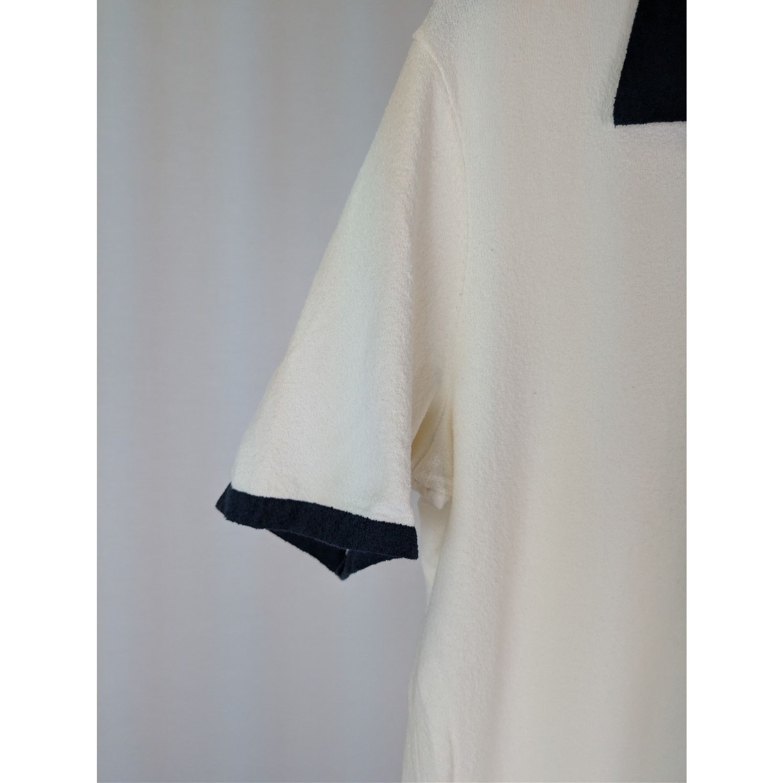 Rag & Bone o1rshd1 CC20 Avery Shirt in Zuma Toweling in Ivory Size US S / EU 44-46 / 1 - 6 Thumbnail