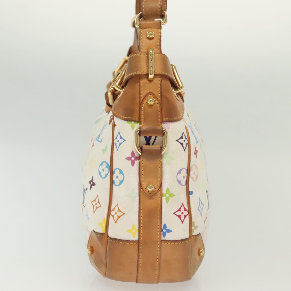 Louis Vuitton LOUIS VUITTON Monogram Multicolor Greta Hand Bag White Size ONE SIZE - 4 Thumbnail