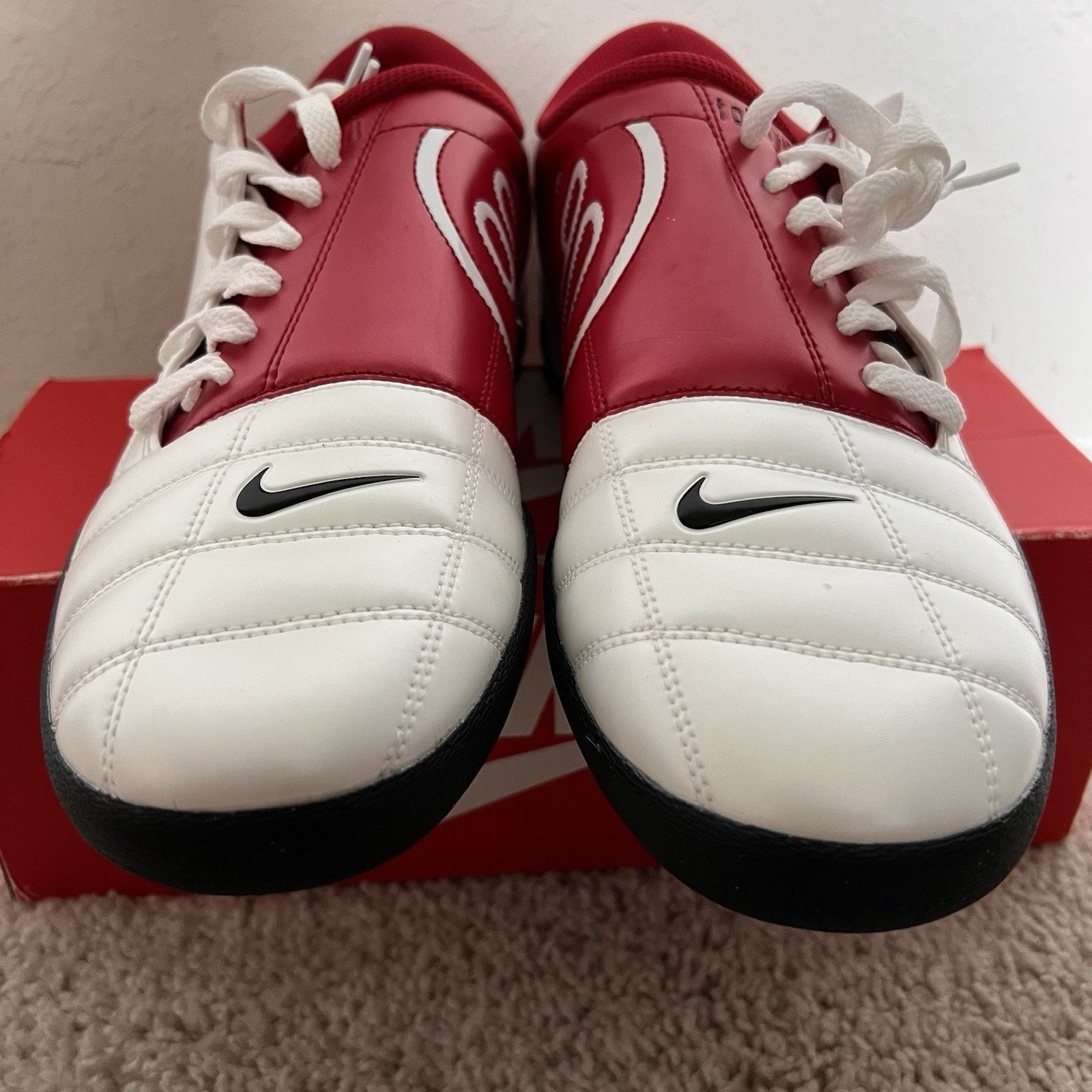 Nike Nike Total 90 White Black Gym Red HQ2851-100 Size 11.5 New Size US 11.5 / EU 44-45 - 3 Thumbnail