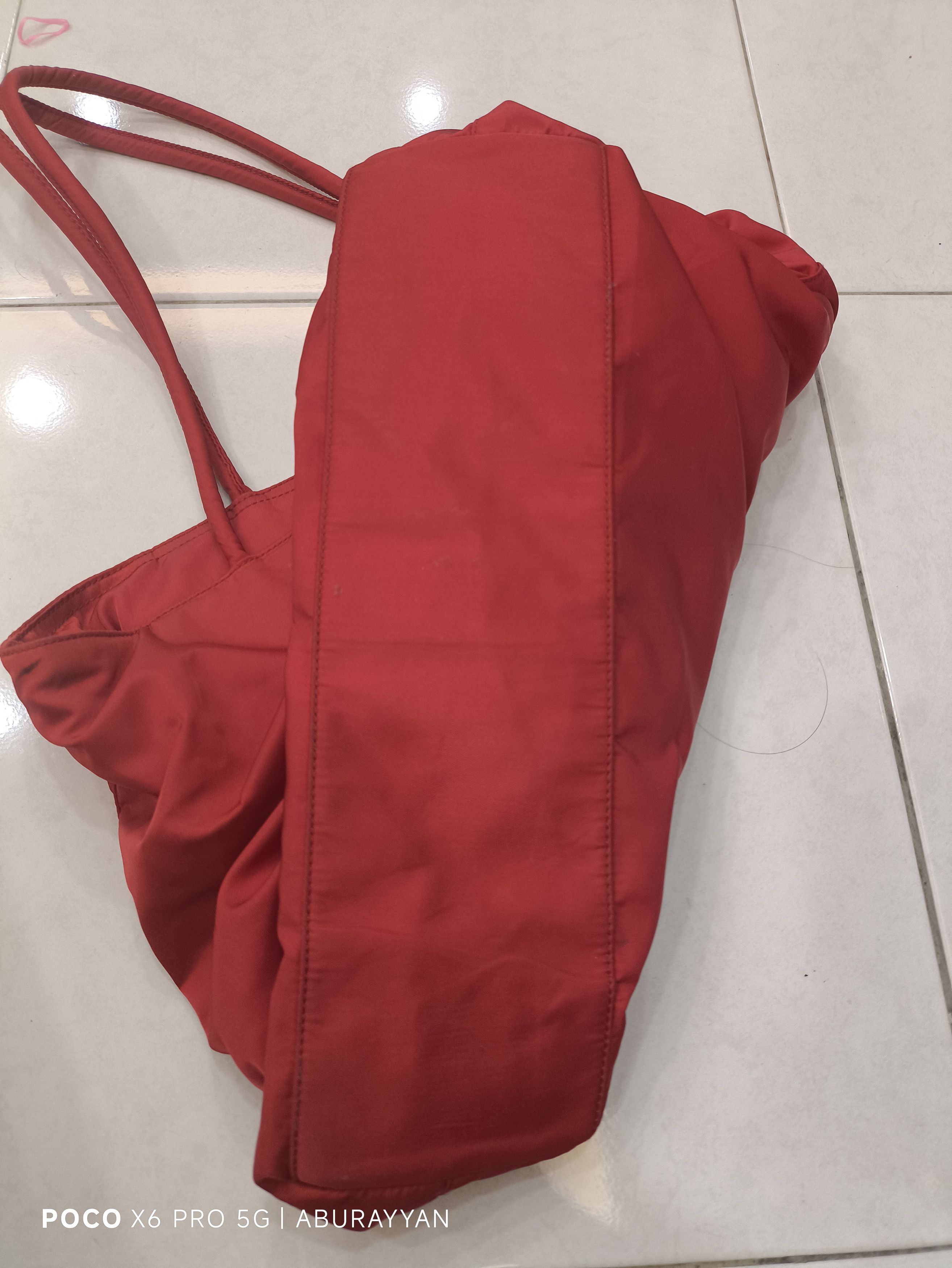 Prada Prada Tessuto Nylon Red Totebag Size ONE SIZE - 6 Thumbnail