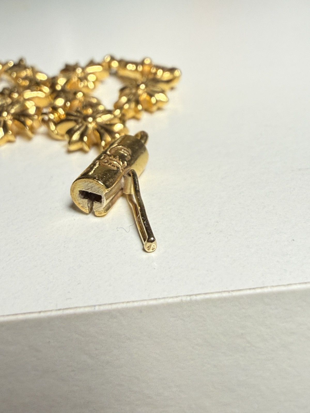 Chrome Hearts Chrome Hearts Gold Tiny E Cross Plus Bracelet Logo small Size ONE SIZE - 4 Thumbnail