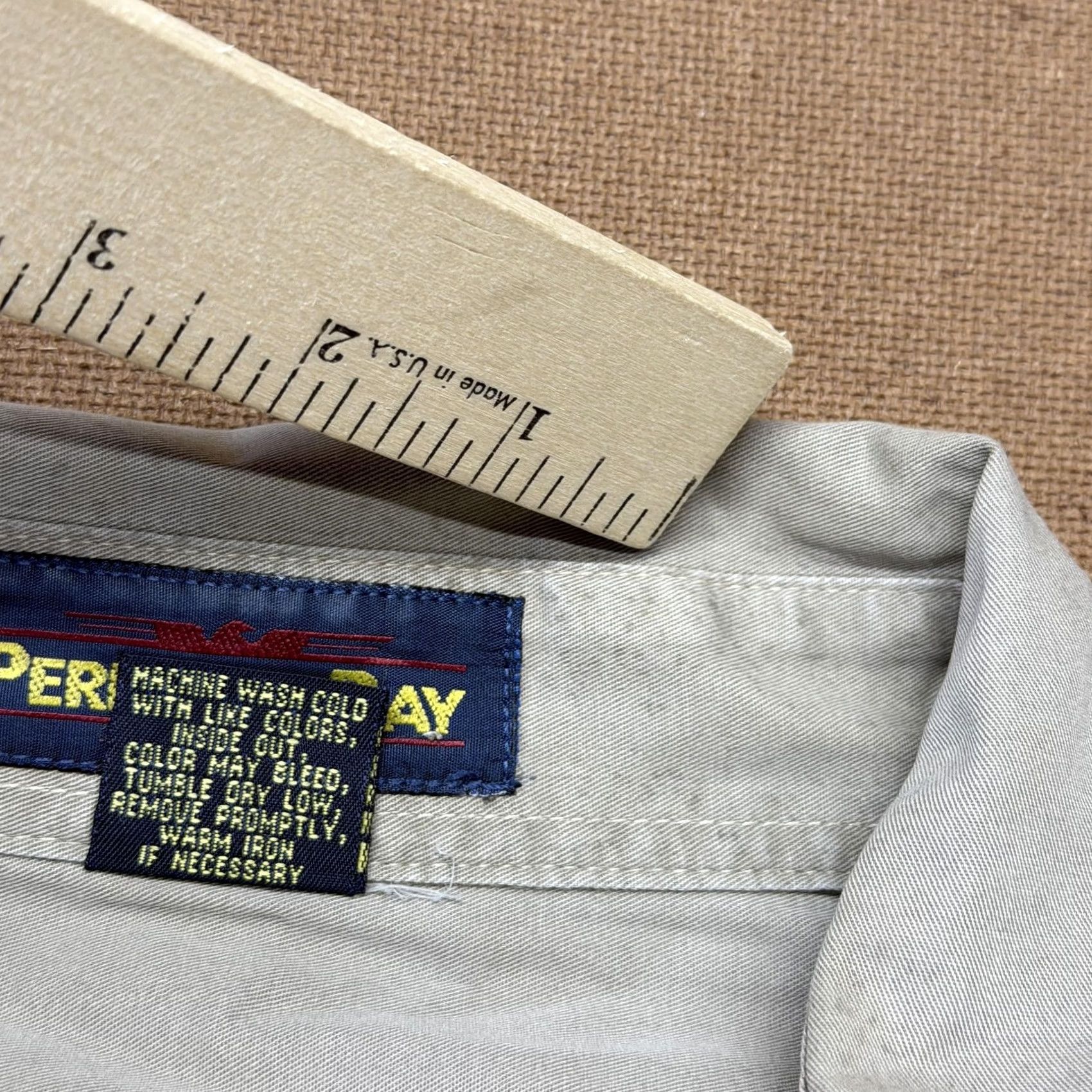 Peregrine K-State Jardine Shirt Mens 3XL Gray Peregrine Bay Button Front Cotton Casual Size US XXL / EU 58 / 5 - 4 Thumbnail